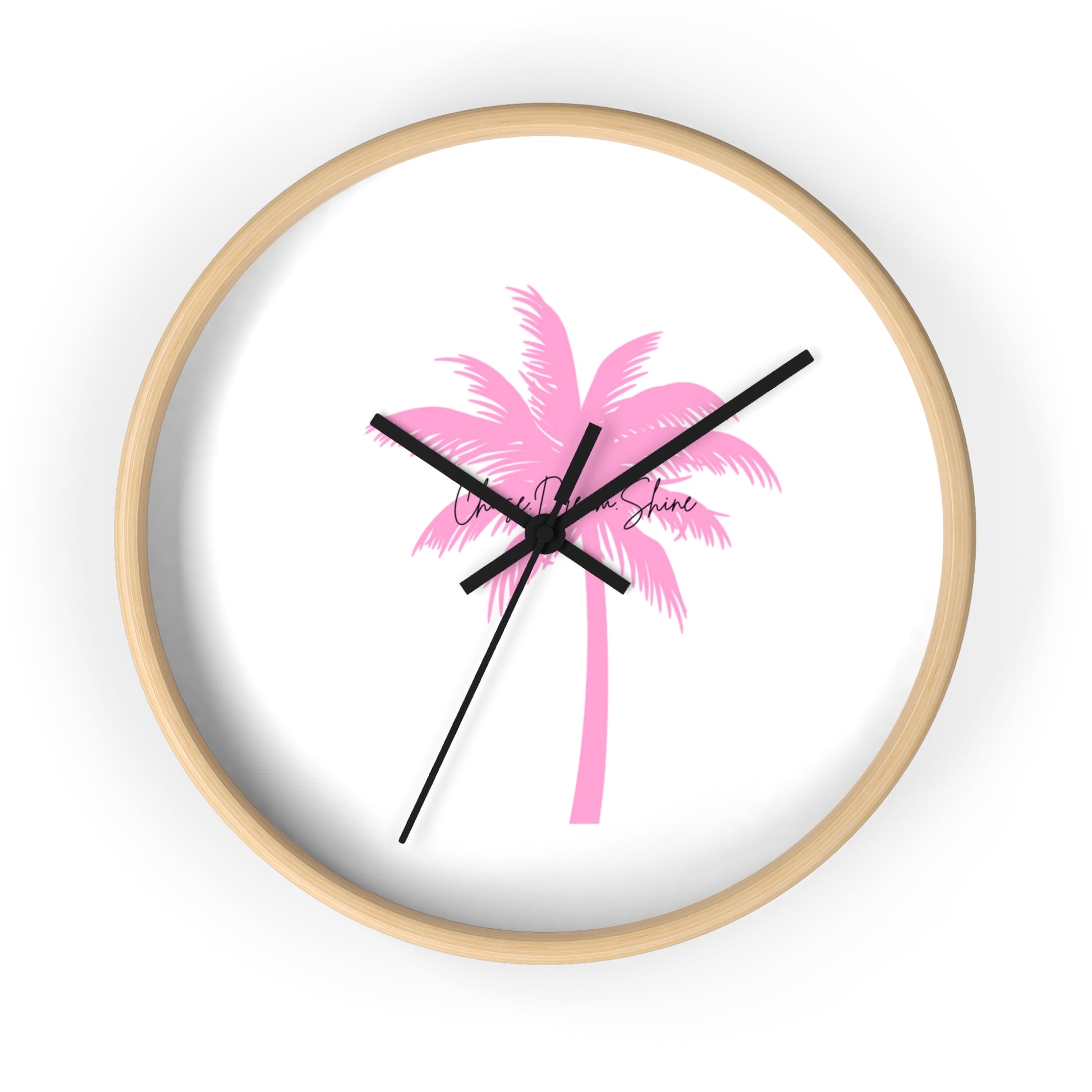 Tropical Palm Wall Clock, Modern Decor, Summer Vibe, Gift for Beach Lovers, Home Accent, Relaxing Atmosphere