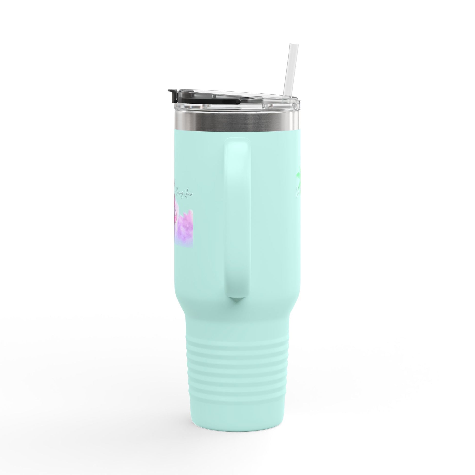Charming Insulated Travel Mug, 40oz – Perfect for Coffee Lovers, Road Trips, Travel, Gift for Friends, Stylish Drinkware