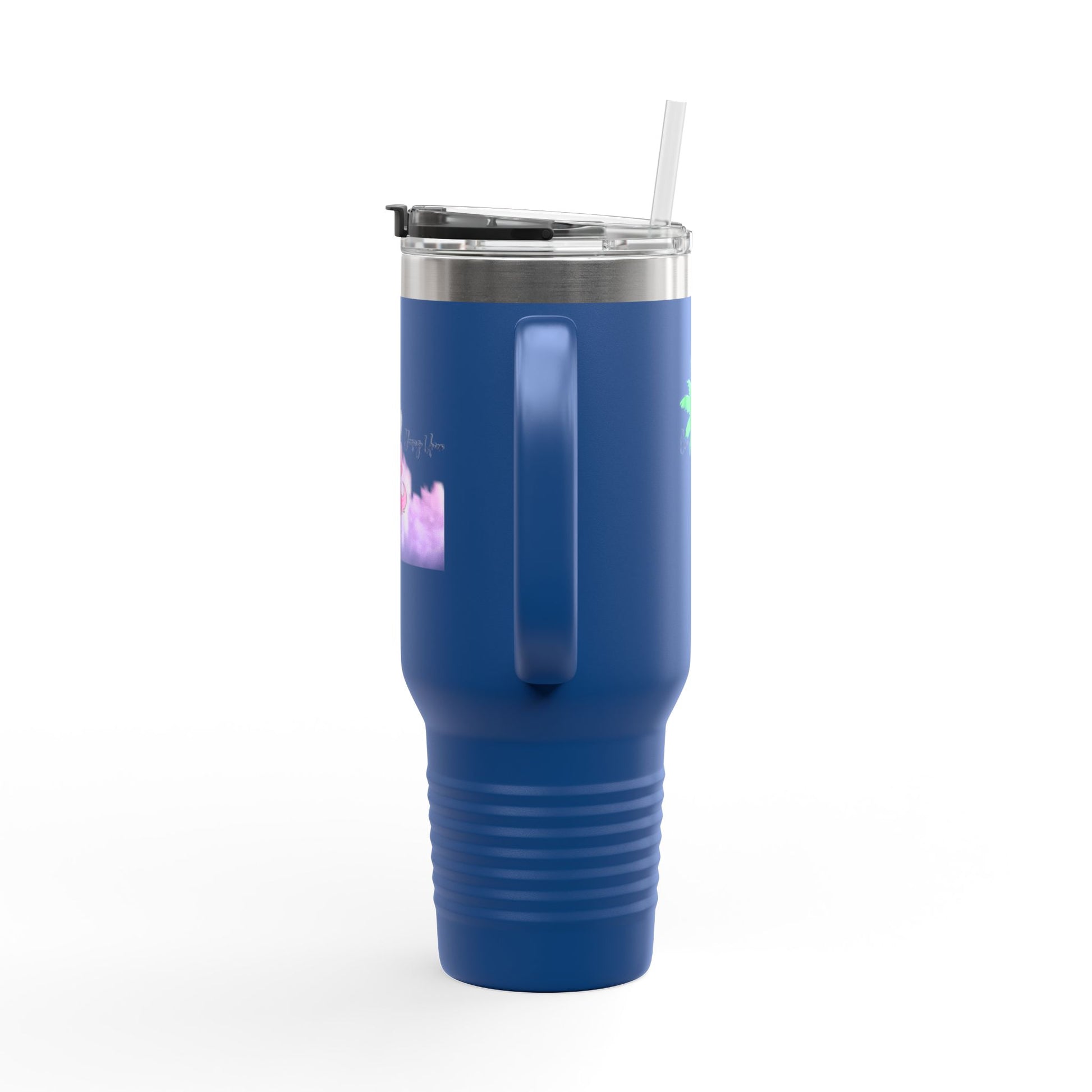 Charming Insulated Travel Mug, 40oz – Perfect for Coffee Lovers, Road Trips, Travel, Gift for Friends, Stylish Drinkware