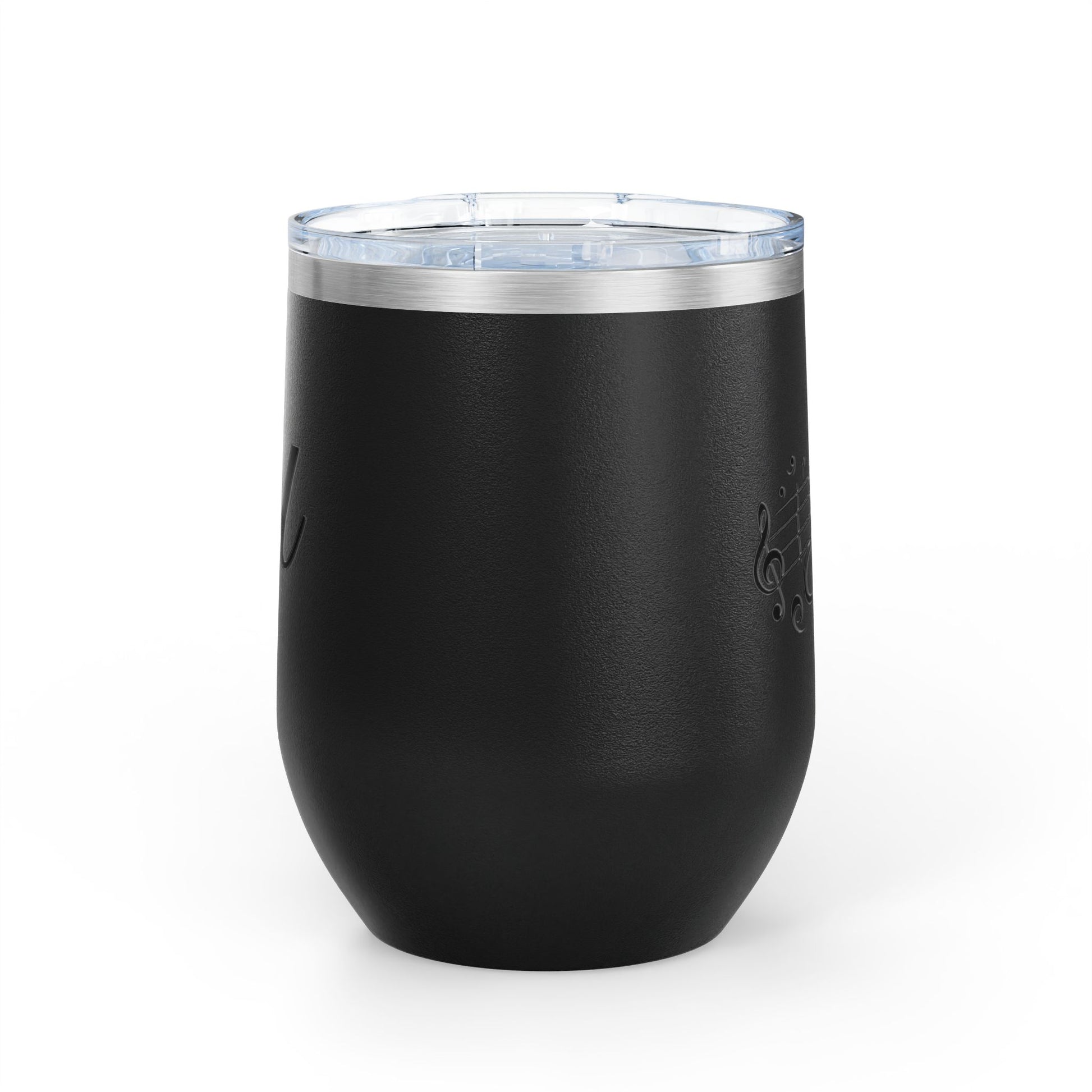 Musical Wine Tumbler, 12oz | Perfect Gift for Music Lovers, Birthday, Concerts, Parties, Home Bar Decor, Stainless Steel