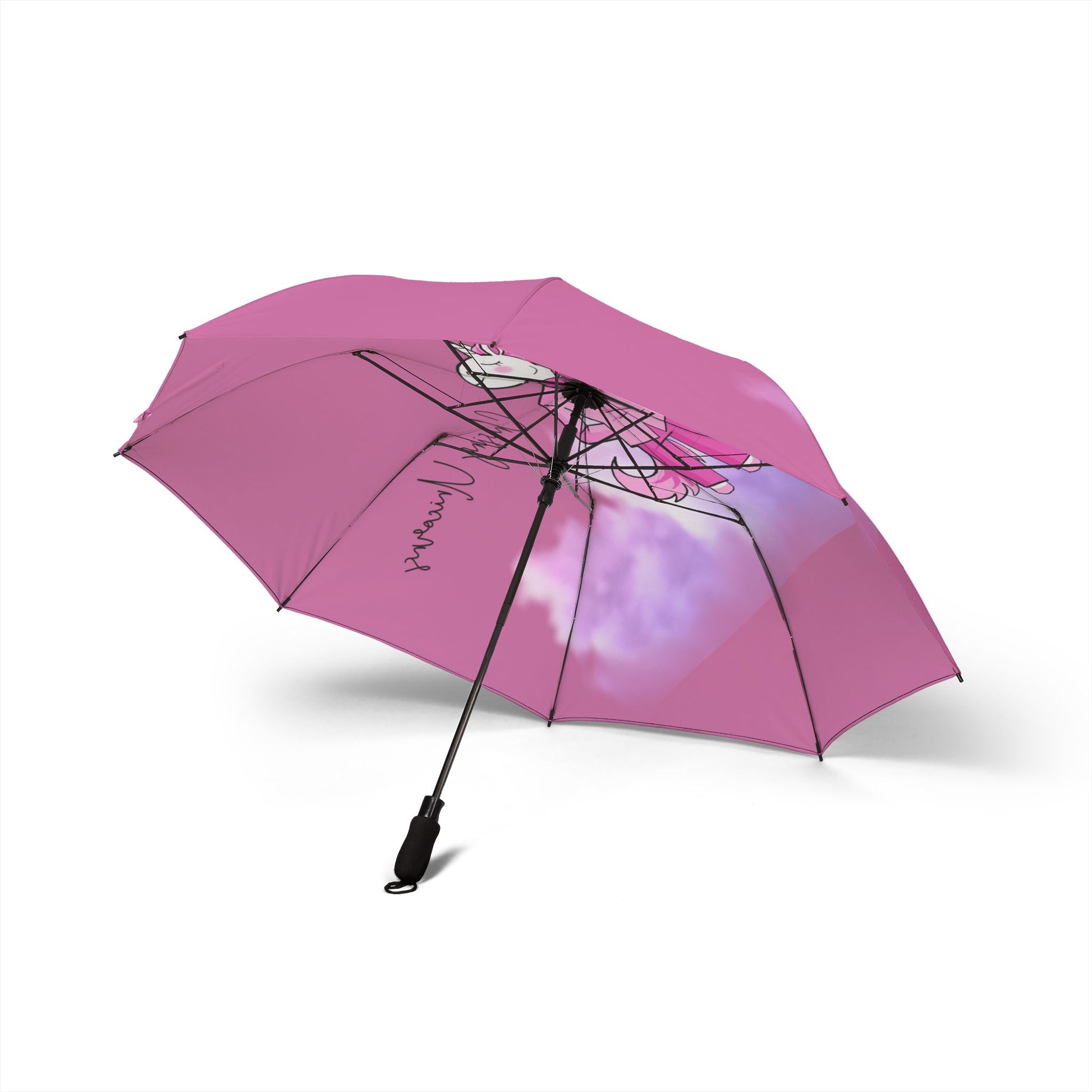 Cute Unicorn Umbrella, Foldable Umbrella for Rainy Days, Kids Gift, Purple Umbrella, Rain Gear for Girls, Magical Gifts