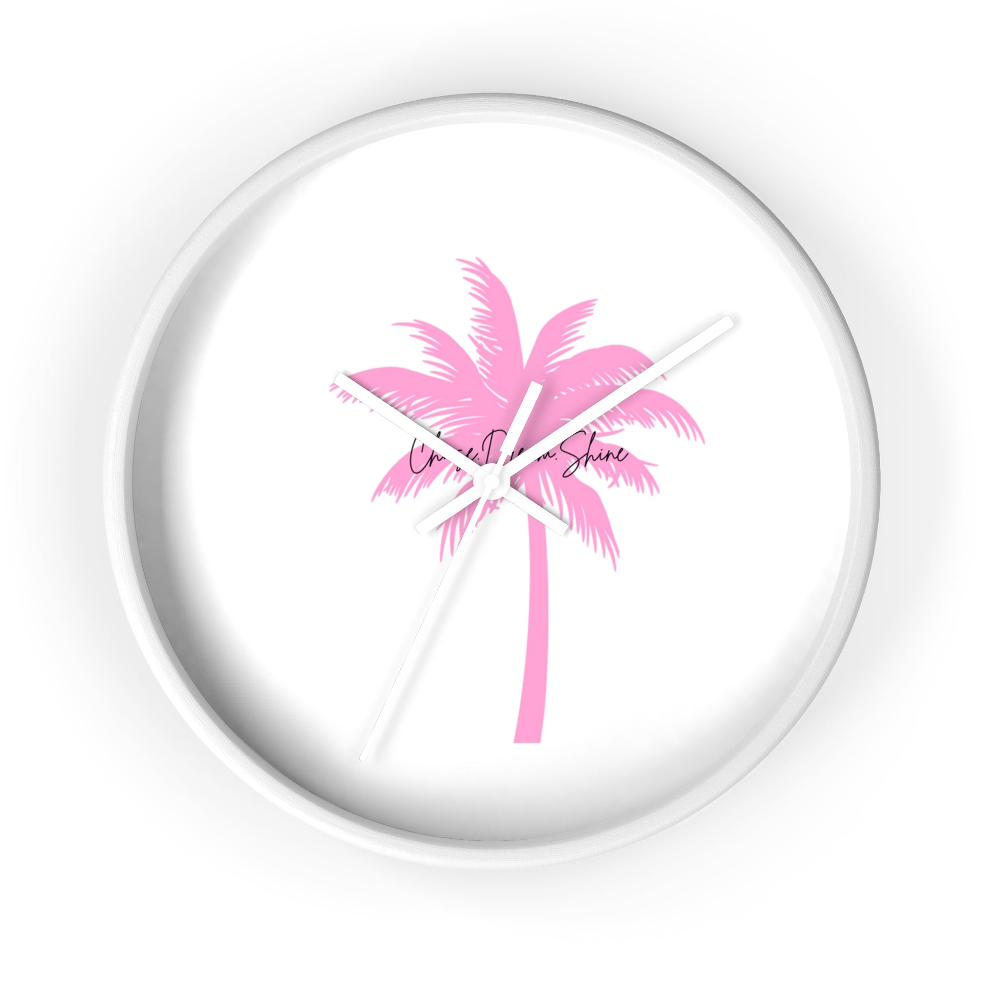 Tropical Palm Wall Clock, Modern Decor, Summer Vibe, Gift for Beach Lovers, Home Accent, Relaxing Atmosphere