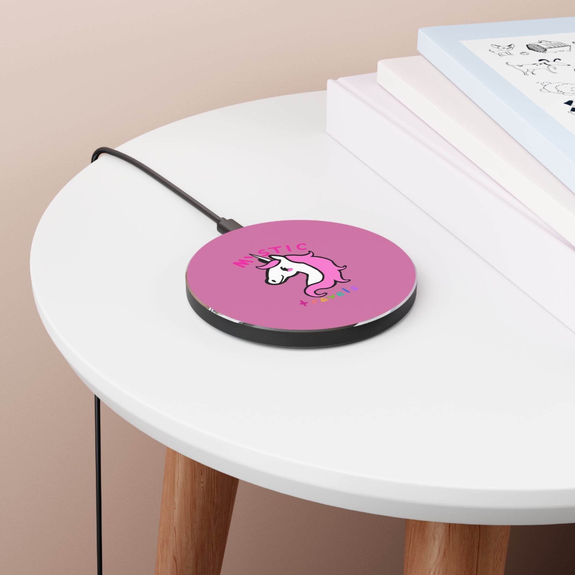 Cute Unicorn Wireless Charger - Mystic Travels, Gift for Unicorn Lovers, Home Décor, Phone Accessories, Fun Tech