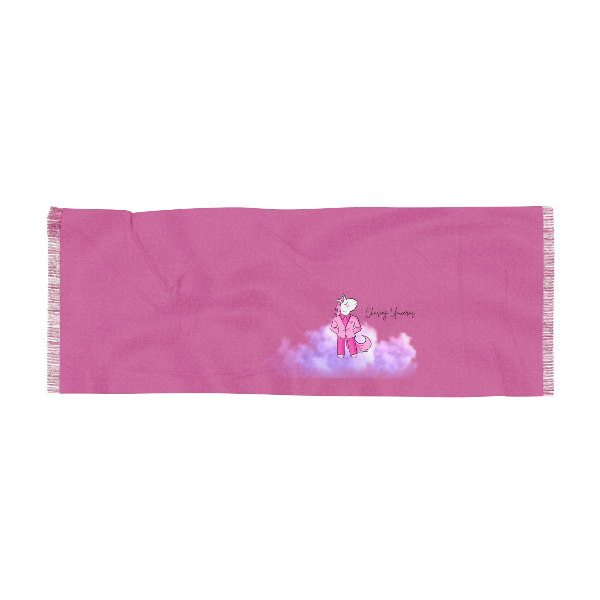 Charming Light Scarf with Cute Bear Design, Cozy Wrap for Spring, Summer, or Fall, Gift for Friends, Casual Accessory, Cloud Theme