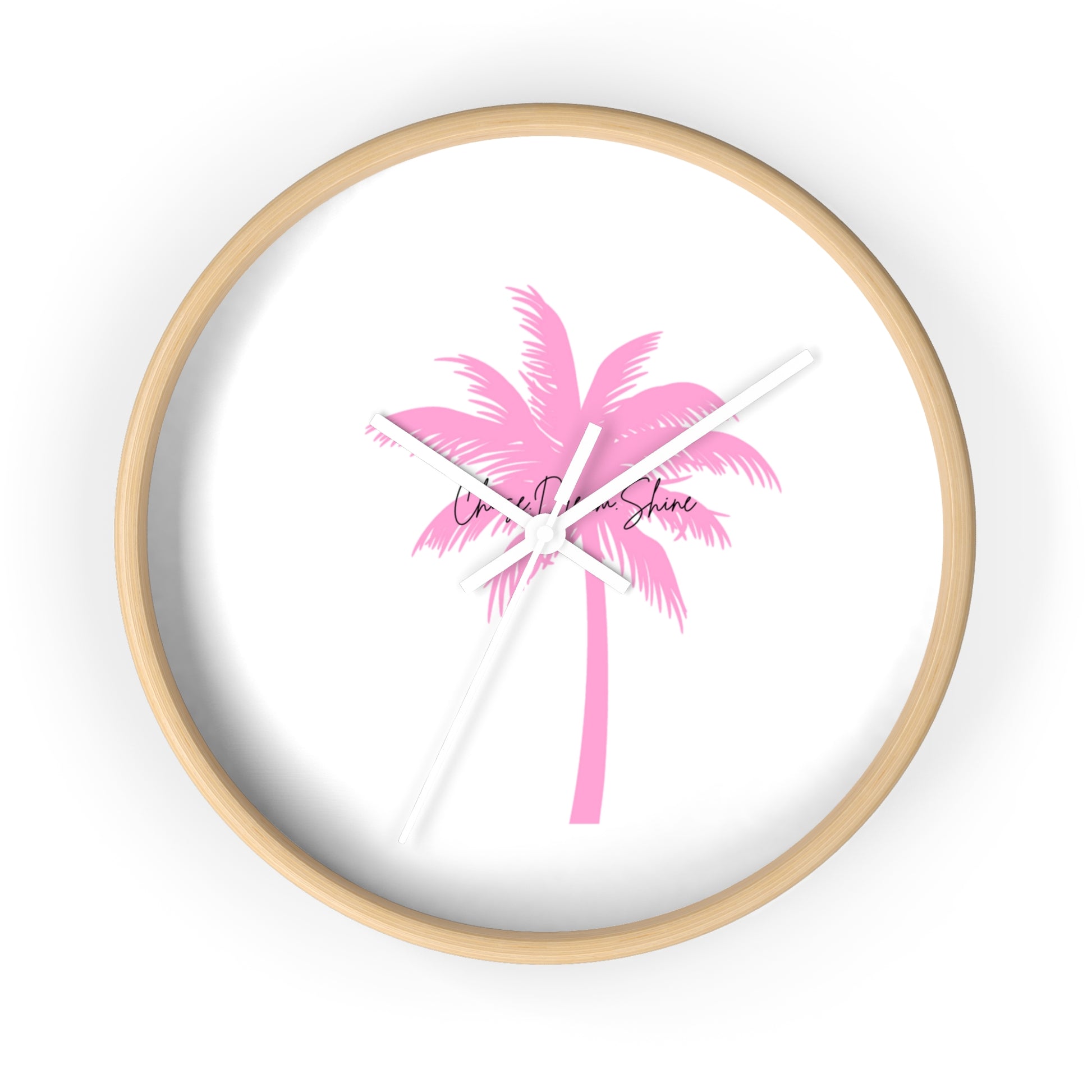 Tropical Palm Wall Clock, Modern Decor, Summer Vibe, Gift for Beach Lovers, Home Accent, Relaxing Atmosphere