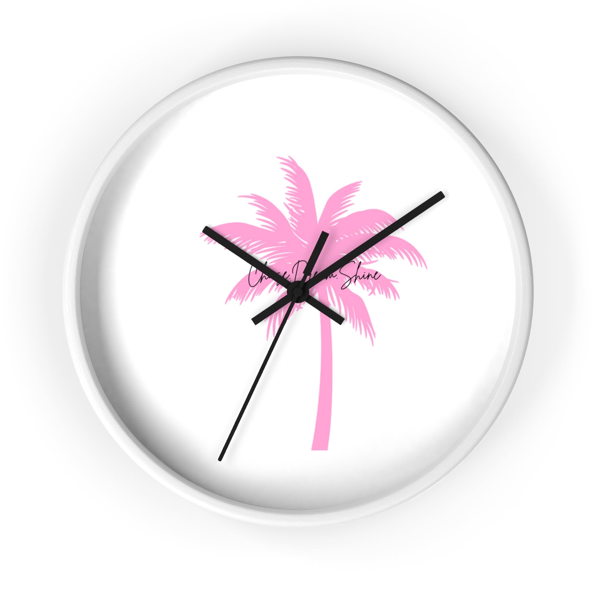 Tropical Palm Wall Clock, Modern Decor, Summer Vibe, Gift for Beach Lovers, Home Accent, Relaxing Atmosphere