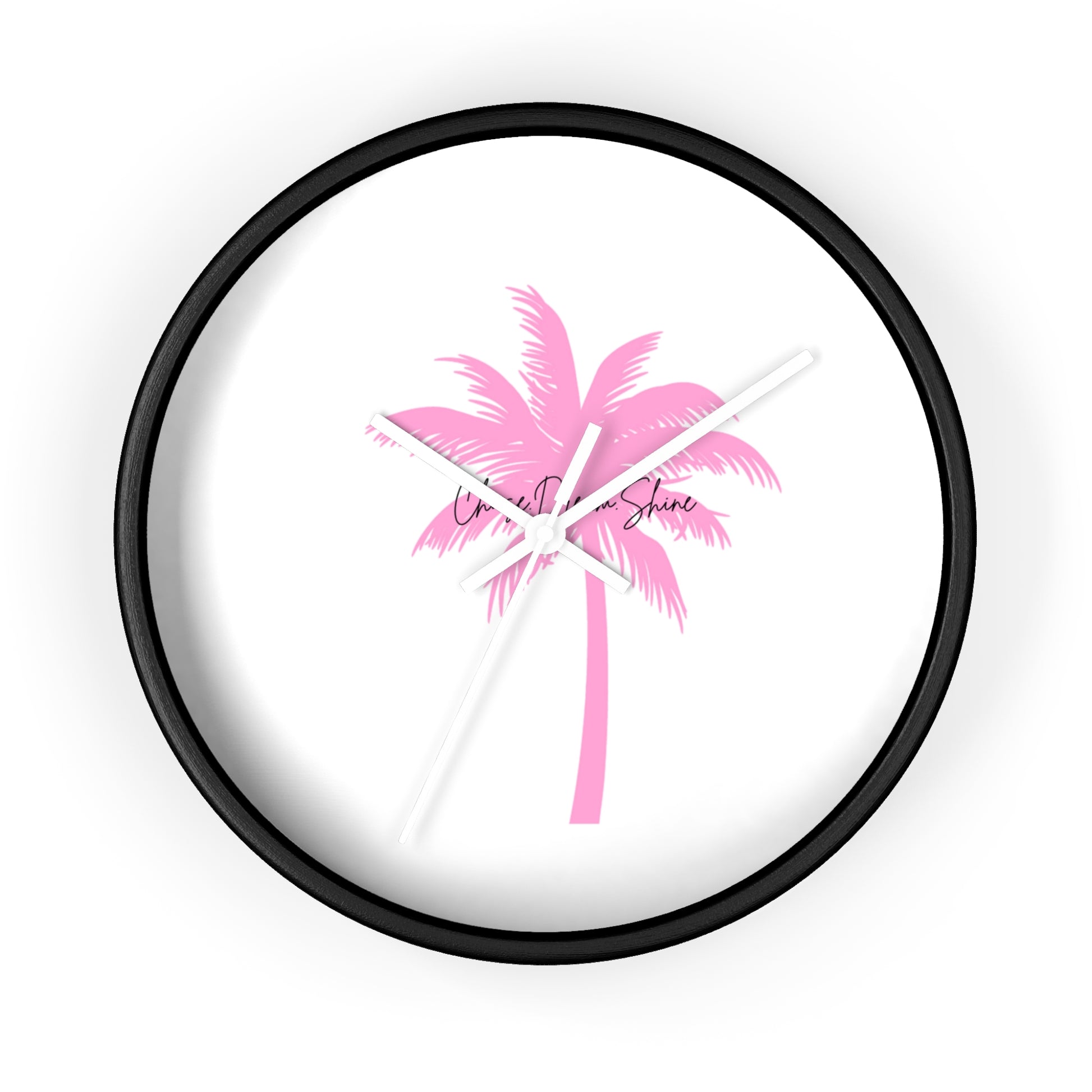 Tropical Palm Wall Clock, Modern Decor, Summer Vibe, Gift for Beach Lovers, Home Accent, Relaxing Atmosphere