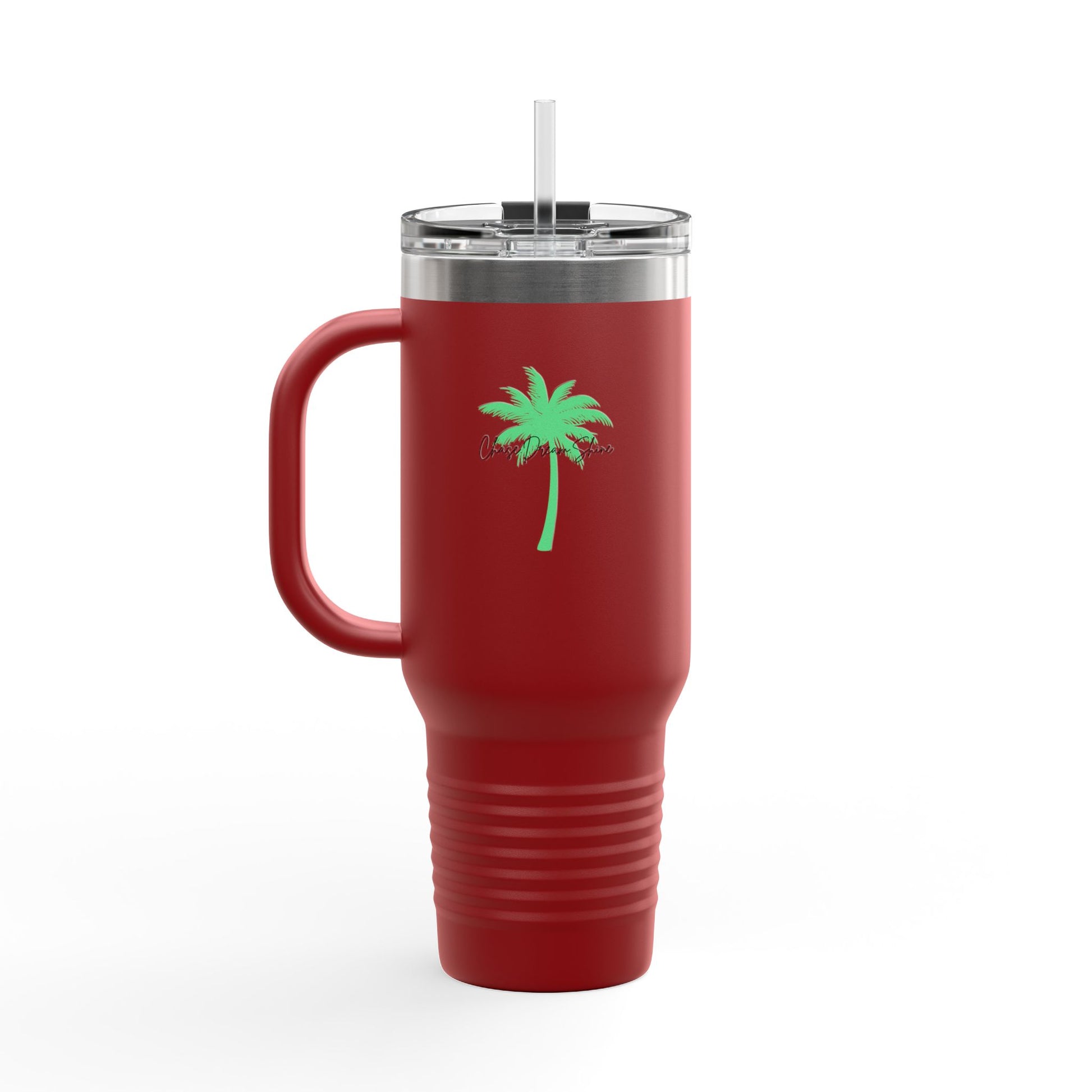Charming Insulated Travel Mug, 40oz – Perfect for Coffee Lovers, Road Trips, Travel, Gift for Friends, Stylish Drinkware