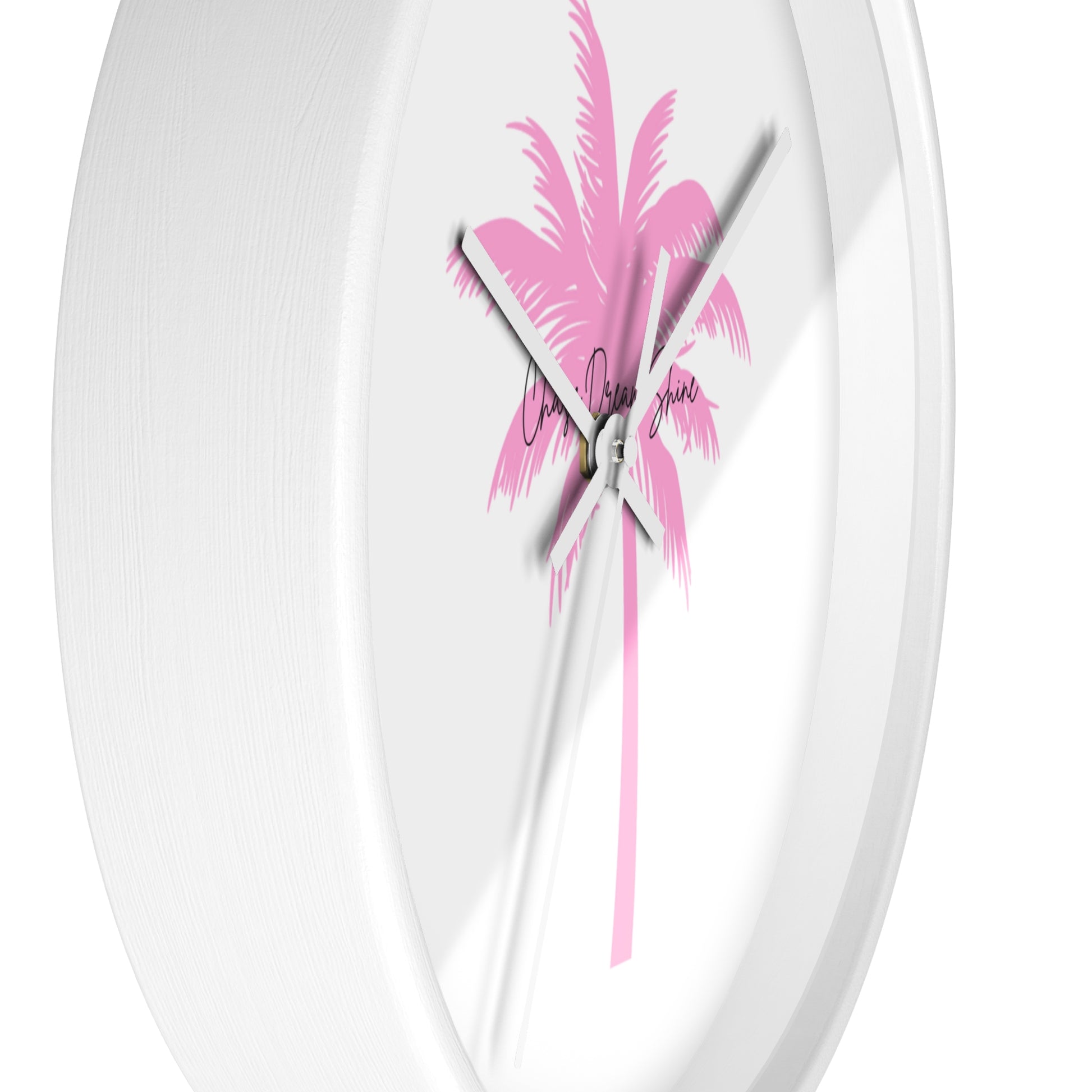 Tropical Palm Wall Clock, Modern Decor, Summer Vibe, Gift for Beach Lovers, Home Accent, Relaxing Atmosphere