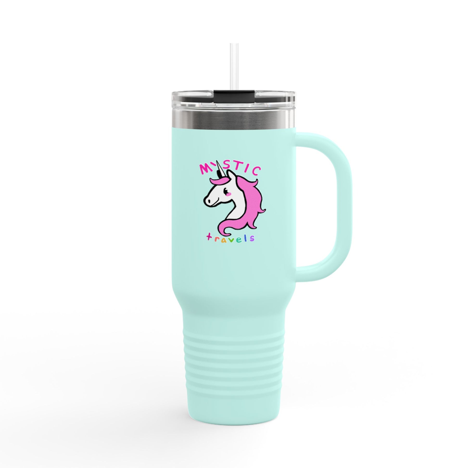 Whimsical Unicorn Insulated Travel Mug | 40oz Tumbler for Adventurers, Perfect Gift for Travelers, Unique Unicorn Mug, Cute Drinkware