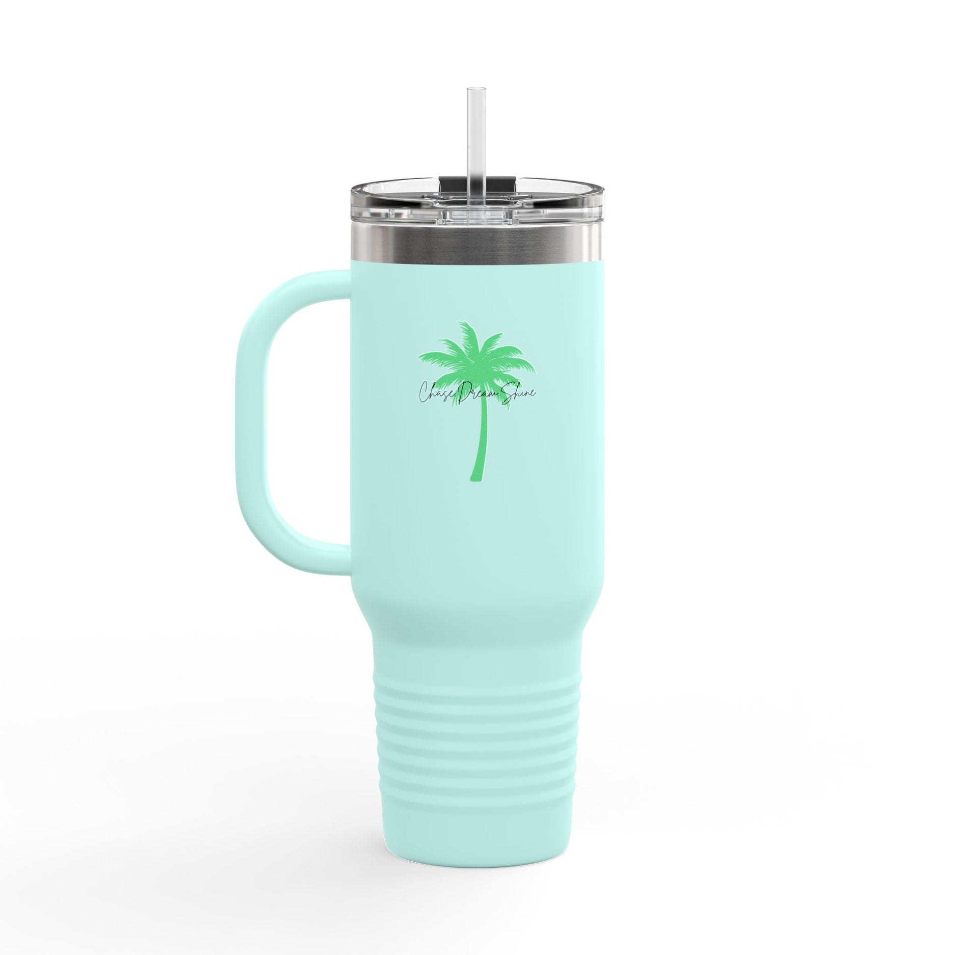 Charming Insulated Travel Mug, 40oz – Perfect for Coffee Lovers, Road Trips, Travel, Gift for Friends, Stylish Drinkware