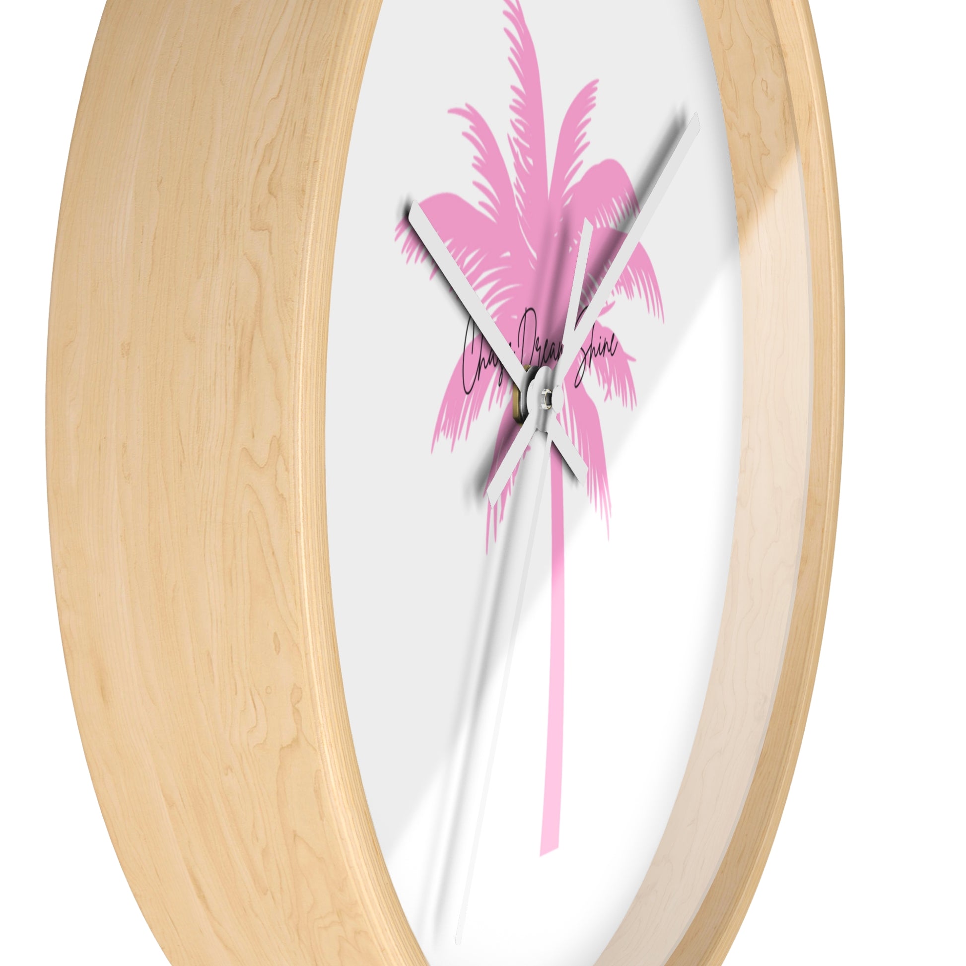 Tropical Palm Wall Clock, Modern Decor, Summer Vibe, Gift for Beach Lovers, Home Accent, Relaxing Atmosphere