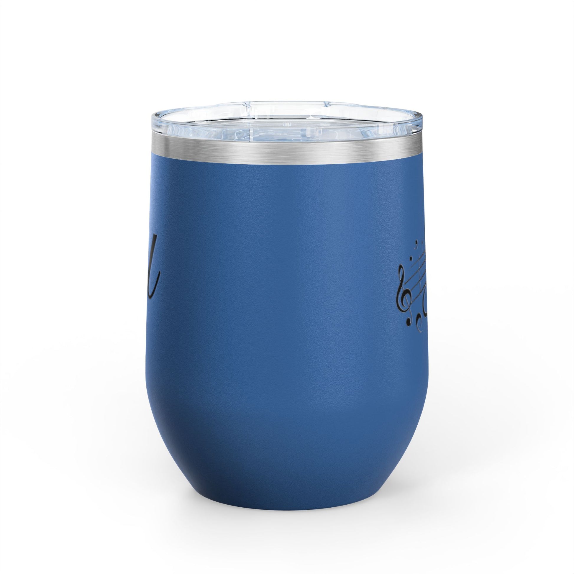Musical Wine Tumbler, 12oz | Perfect Gift for Music Lovers, Birthday, Concerts, Parties, Home Bar Decor, Stainless Steel