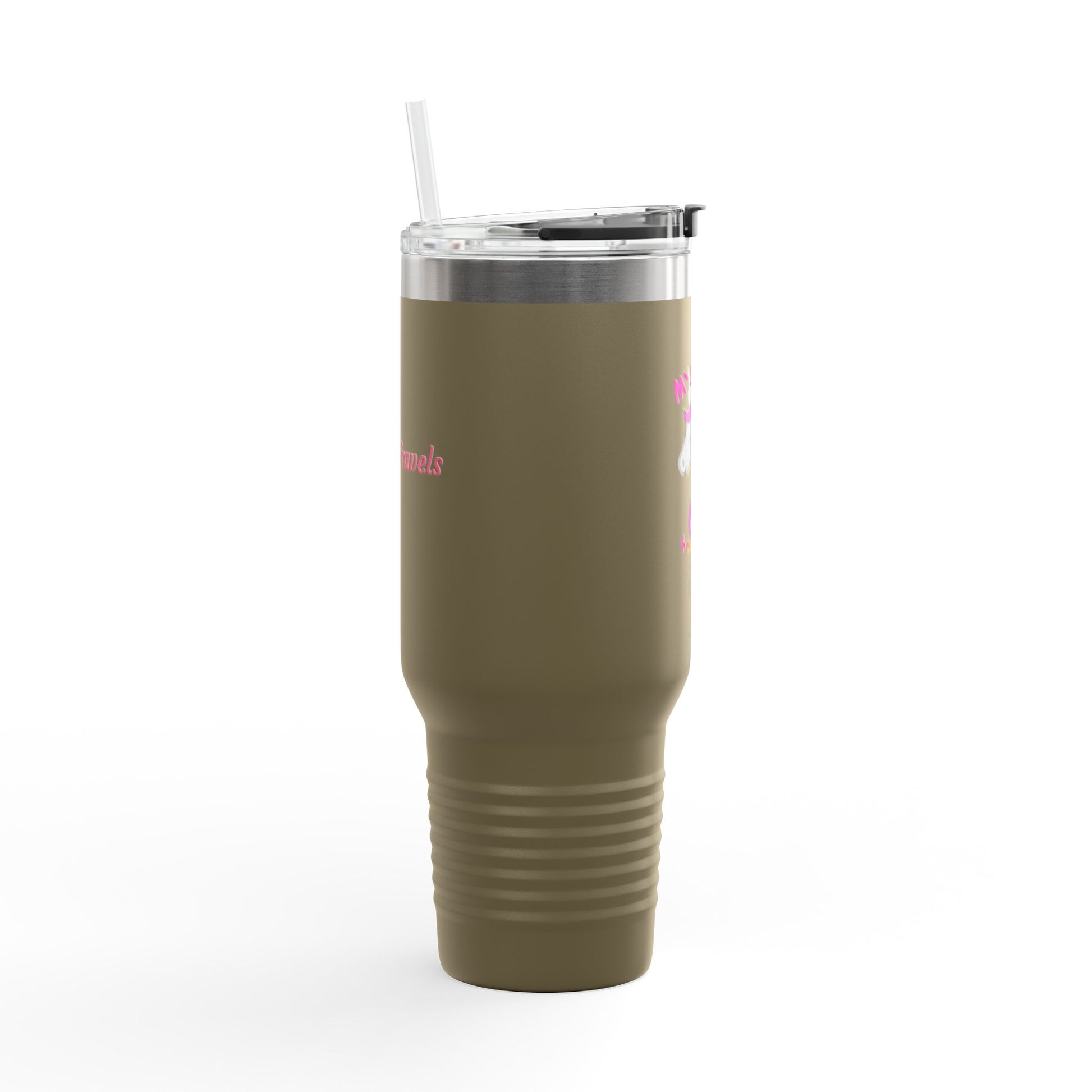 Whimsical Unicorn Insulated Travel Mug | 40oz Tumbler for Adventurers, Perfect Gift for Travelers, Unique Unicorn Mug, Cute Drinkware