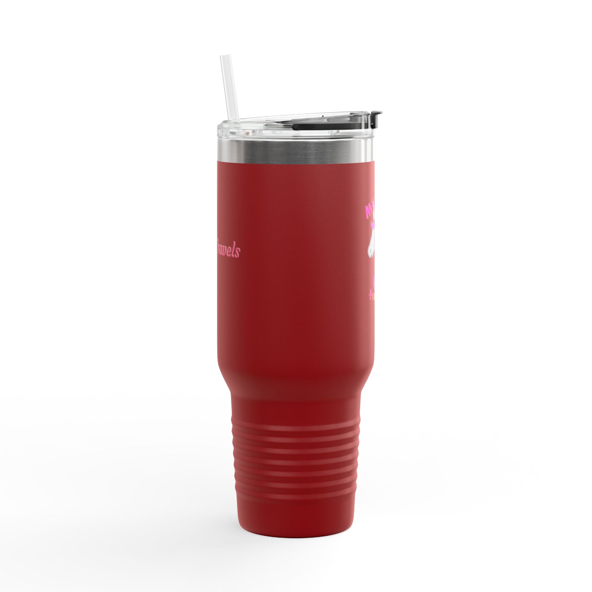 Whimsical Unicorn Insulated Travel Mug | 40oz Tumbler for Adventurers, Perfect Gift for Travelers, Unique Unicorn Mug, Cute Drinkware