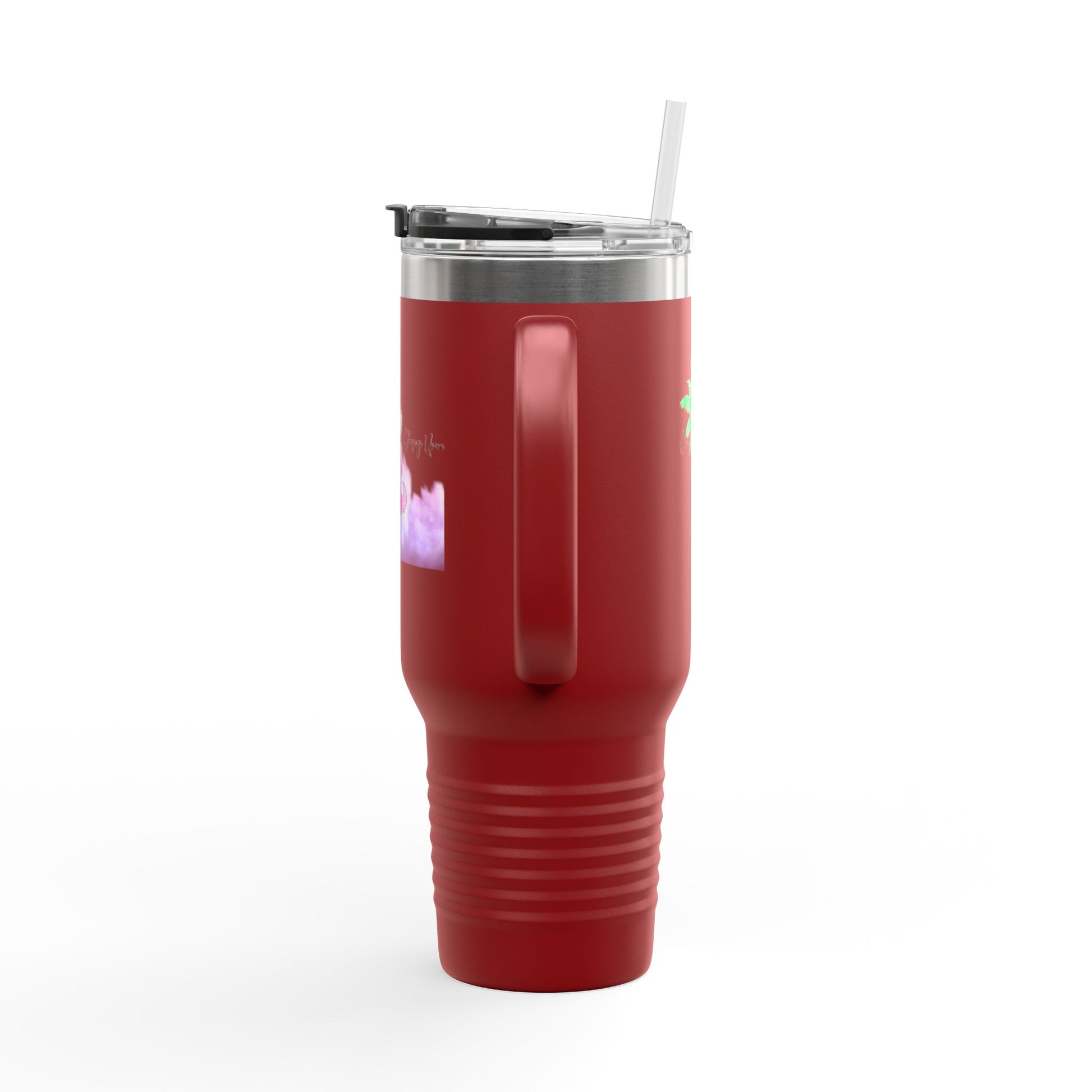 Charming Insulated Travel Mug, 40oz – Perfect for Coffee Lovers, Road Trips, Travel, Gift for Friends, Stylish Drinkware