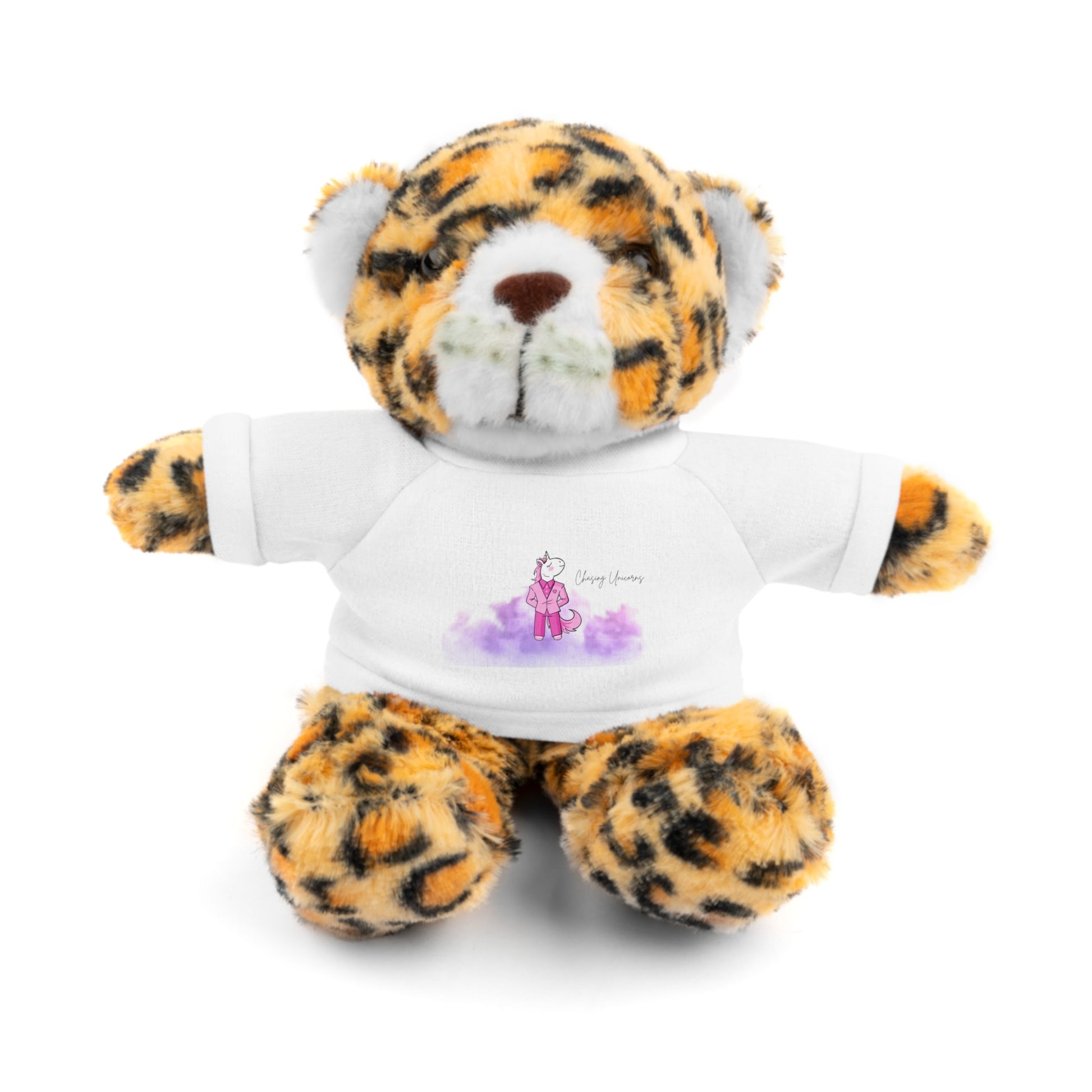 Adorable Stuffed Animals with Tee, Cuddly Bear Toy, Customizable Plush Toy, Fun Gift for Kids, Birthday Gift, Baby Shower Gift, Keepsake