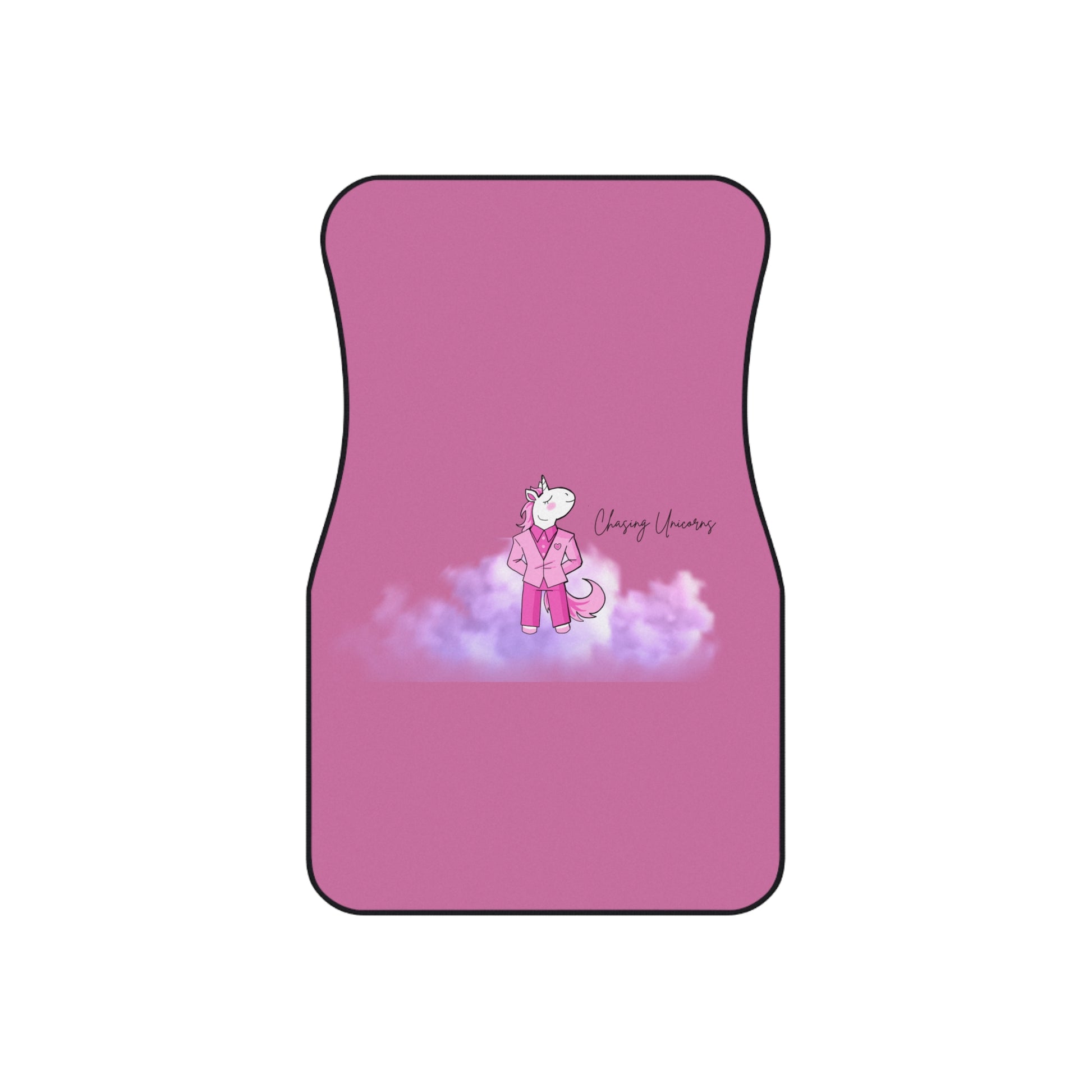 Unicorn-Themed Car Mats - Set of 4, Cute Car Accessories, Fun Gift for Kids, Pink Car Floor Liners, Dreamy Unicorn Decor