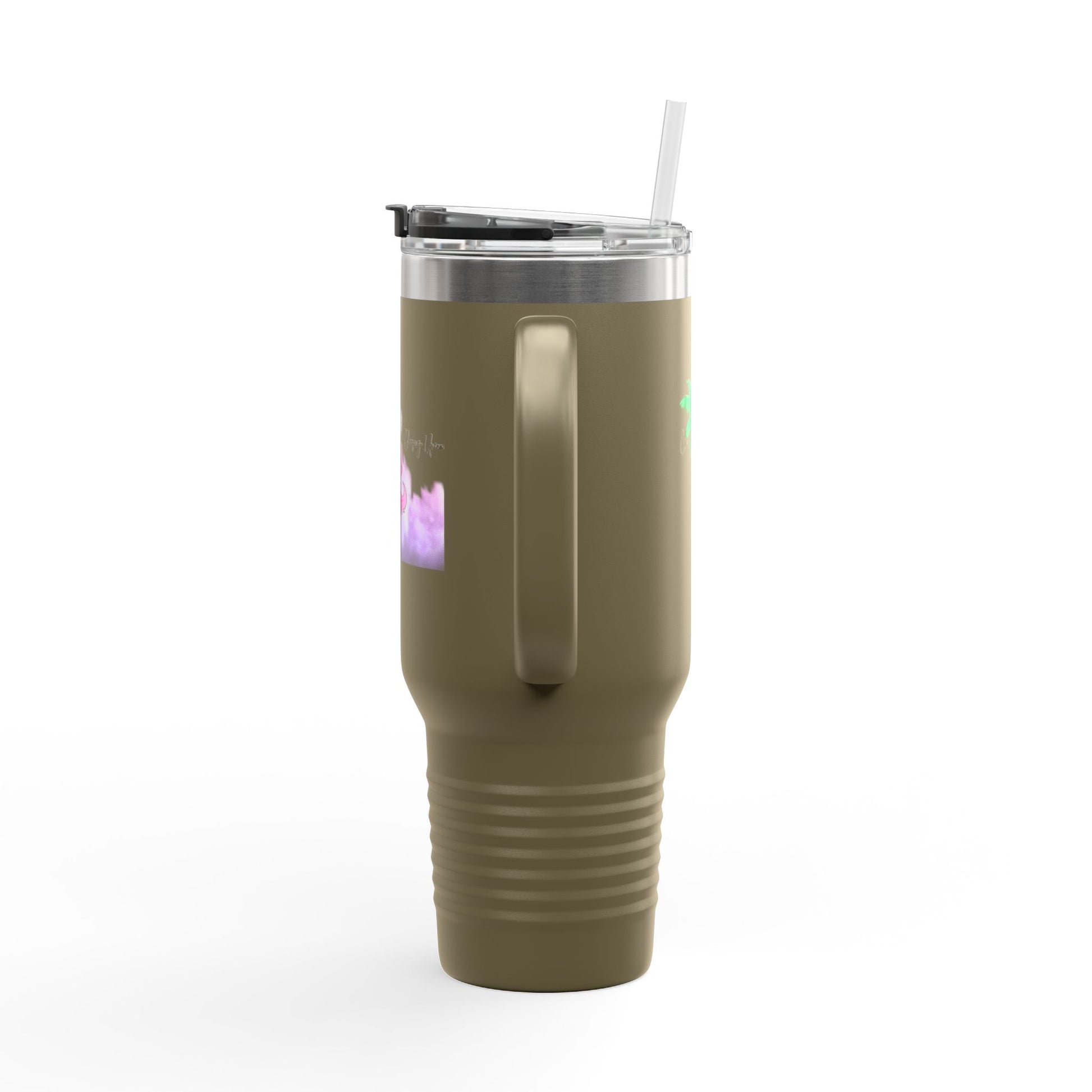 Charming Insulated Travel Mug, 40oz – Perfect for Coffee Lovers, Road Trips, Travel, Gift for Friends, Stylish Drinkware