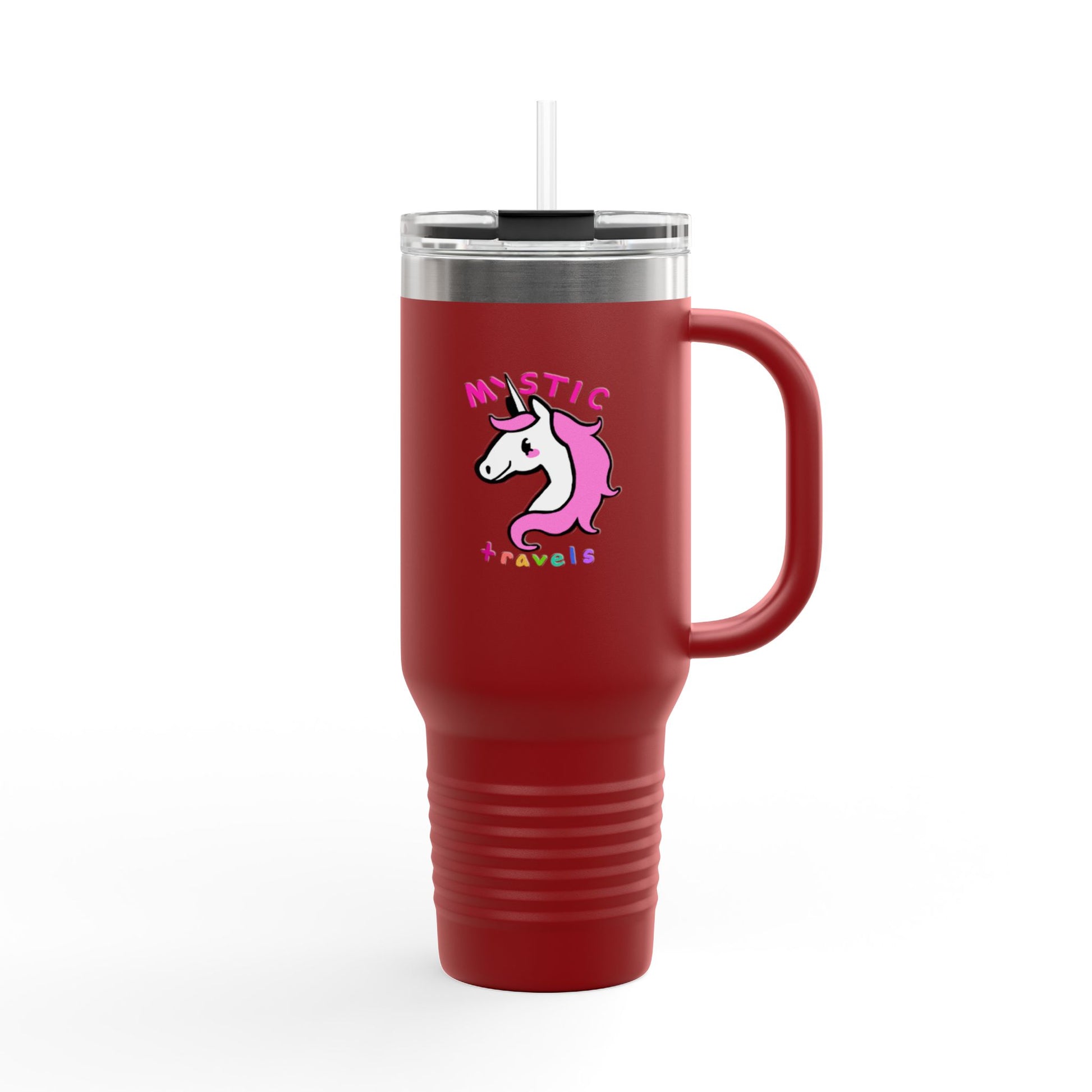 Whimsical Unicorn Insulated Travel Mug | 40oz Tumbler for Adventurers, Perfect Gift for Travelers, Unique Unicorn Mug, Cute Drinkware