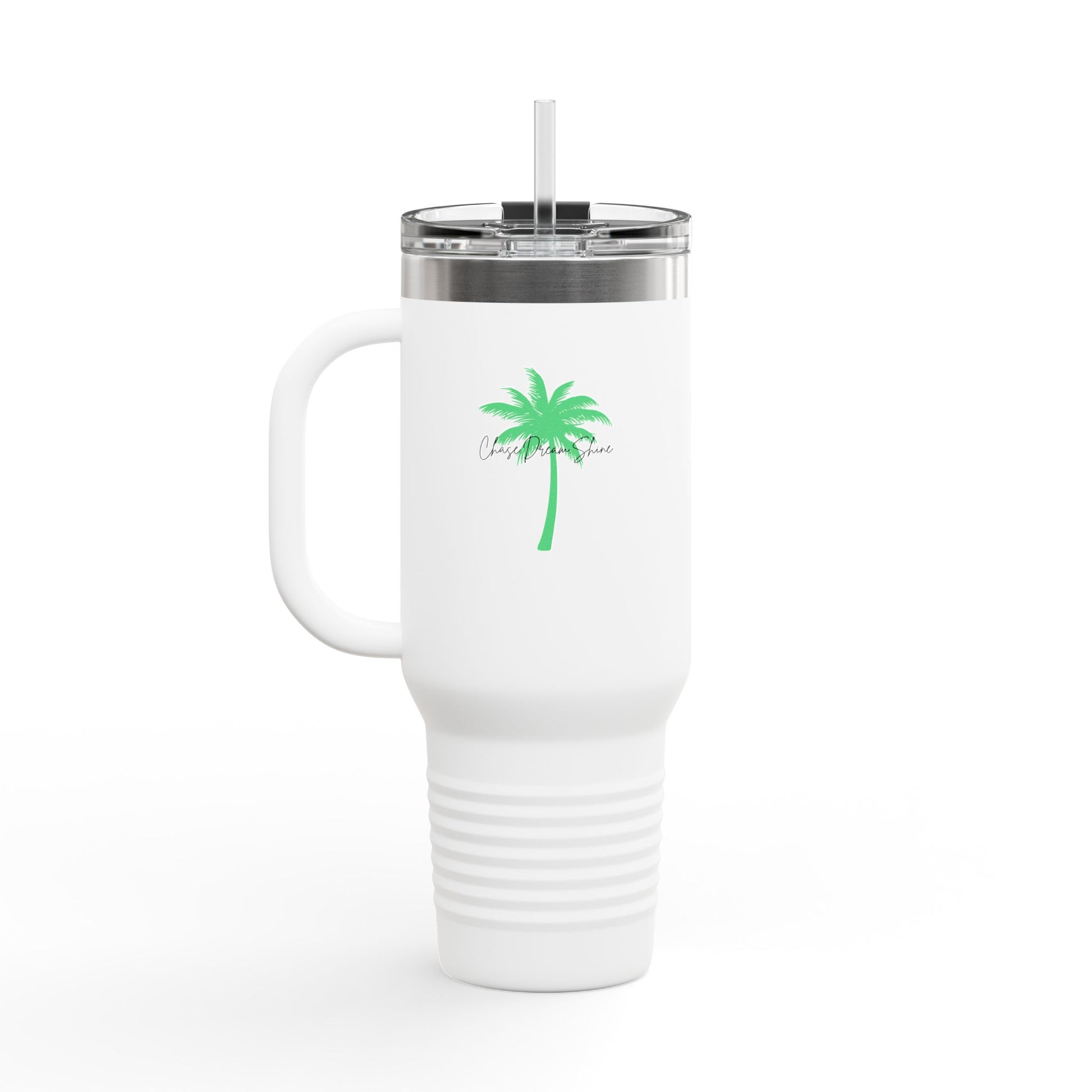 Charming Insulated Travel Mug, 40oz – Perfect for Coffee Lovers, Road Trips, Travel, Gift for Friends, Stylish Drinkware
