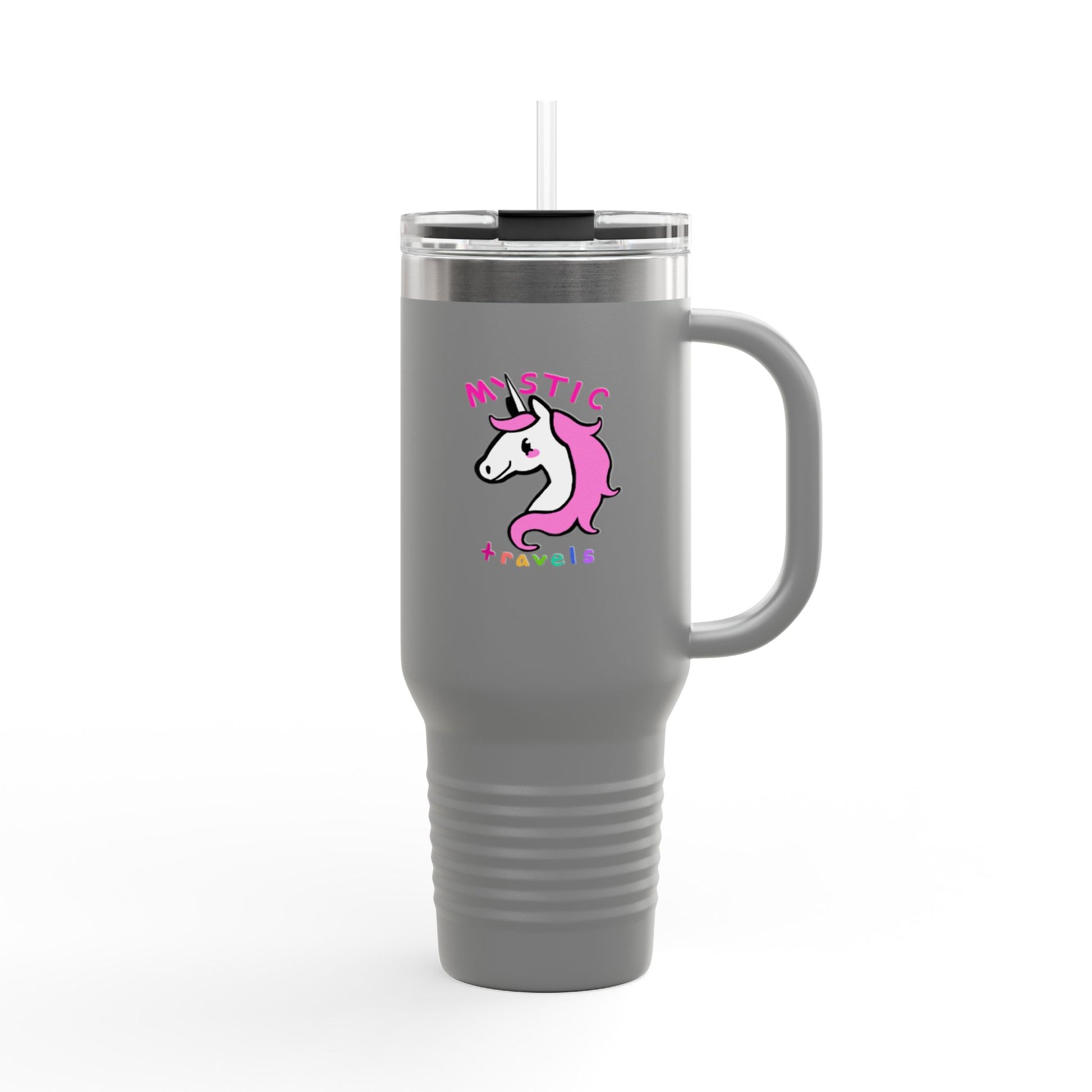 Whimsical Unicorn Insulated Travel Mug | 40oz Tumbler for Adventurers, Perfect Gift for Travelers, Unique Unicorn Mug, Cute Drinkware