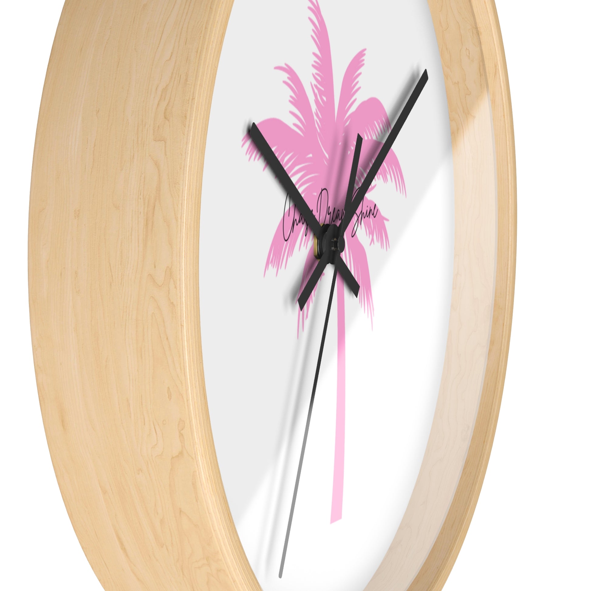 Tropical Palm Wall Clock, Modern Decor, Summer Vibe, Gift for Beach Lovers, Home Accent, Relaxing Atmosphere