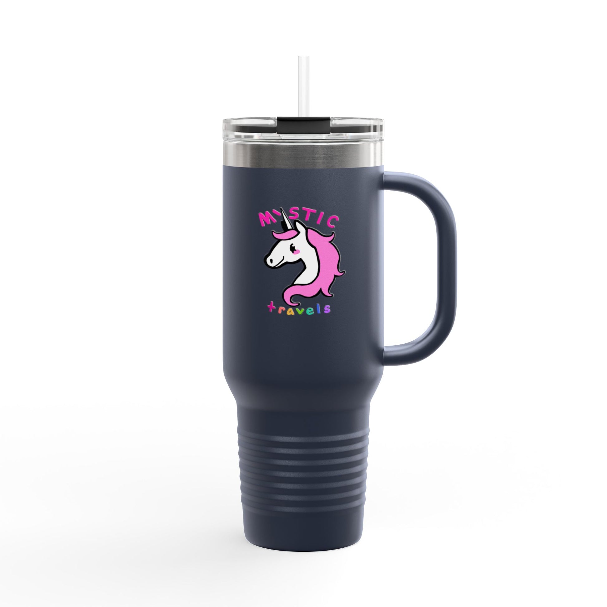 Whimsical Unicorn Insulated Travel Mug | 40oz Tumbler for Adventurers, Perfect Gift for Travelers, Unique Unicorn Mug, Cute Drinkware