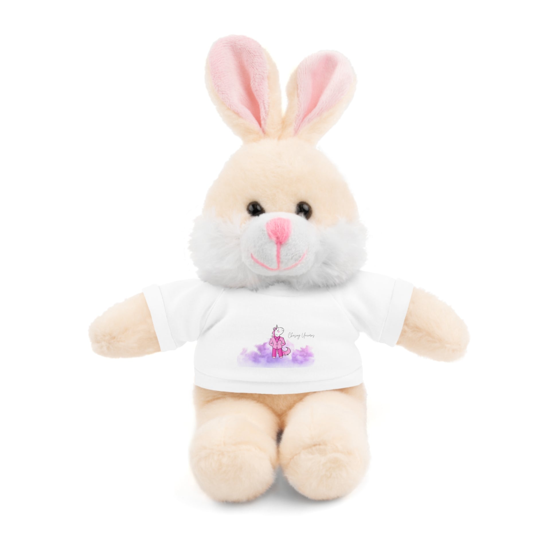 Adorable Stuffed Animals with Tee, Cuddly Bear Toy, Customizable Plush Toy, Fun Gift for Kids, Birthday Gift, Baby Shower Gift, Keepsake