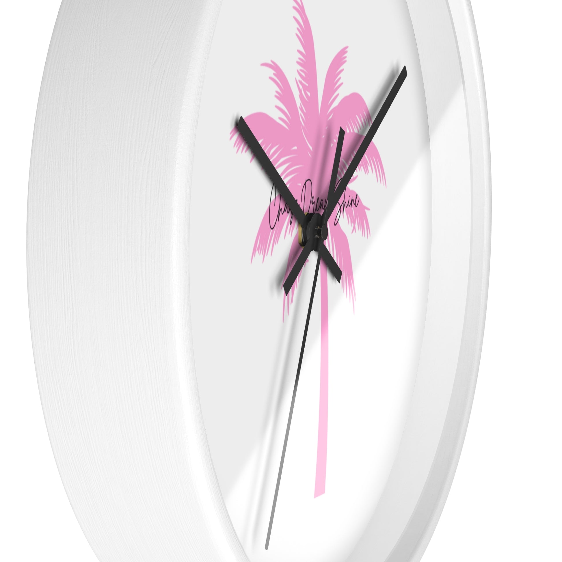 Tropical Palm Wall Clock, Modern Decor, Summer Vibe, Gift for Beach Lovers, Home Accent, Relaxing Atmosphere
