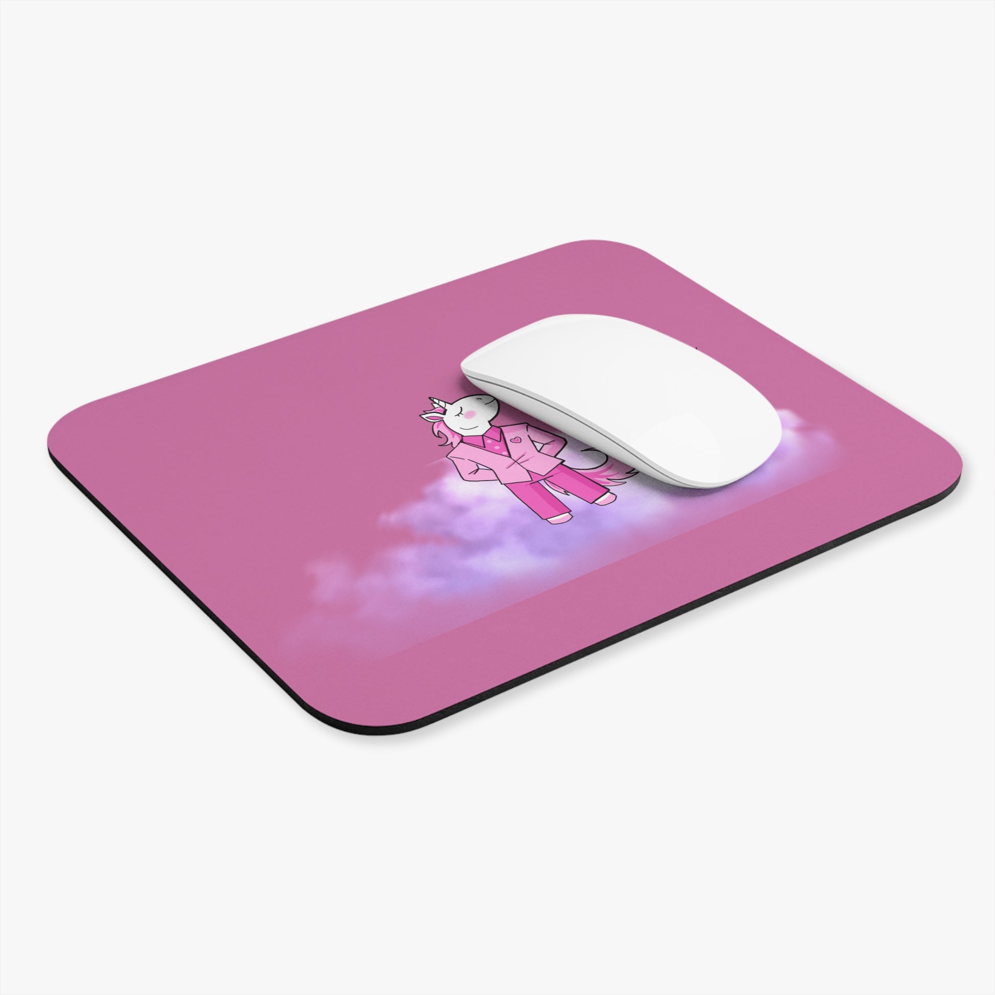 Unicorn Mouse Pad - Chasing Unicorns Design, Cute Office Decor, Gamer Gift, Fun Desk Accessory, Motivational Workspace
