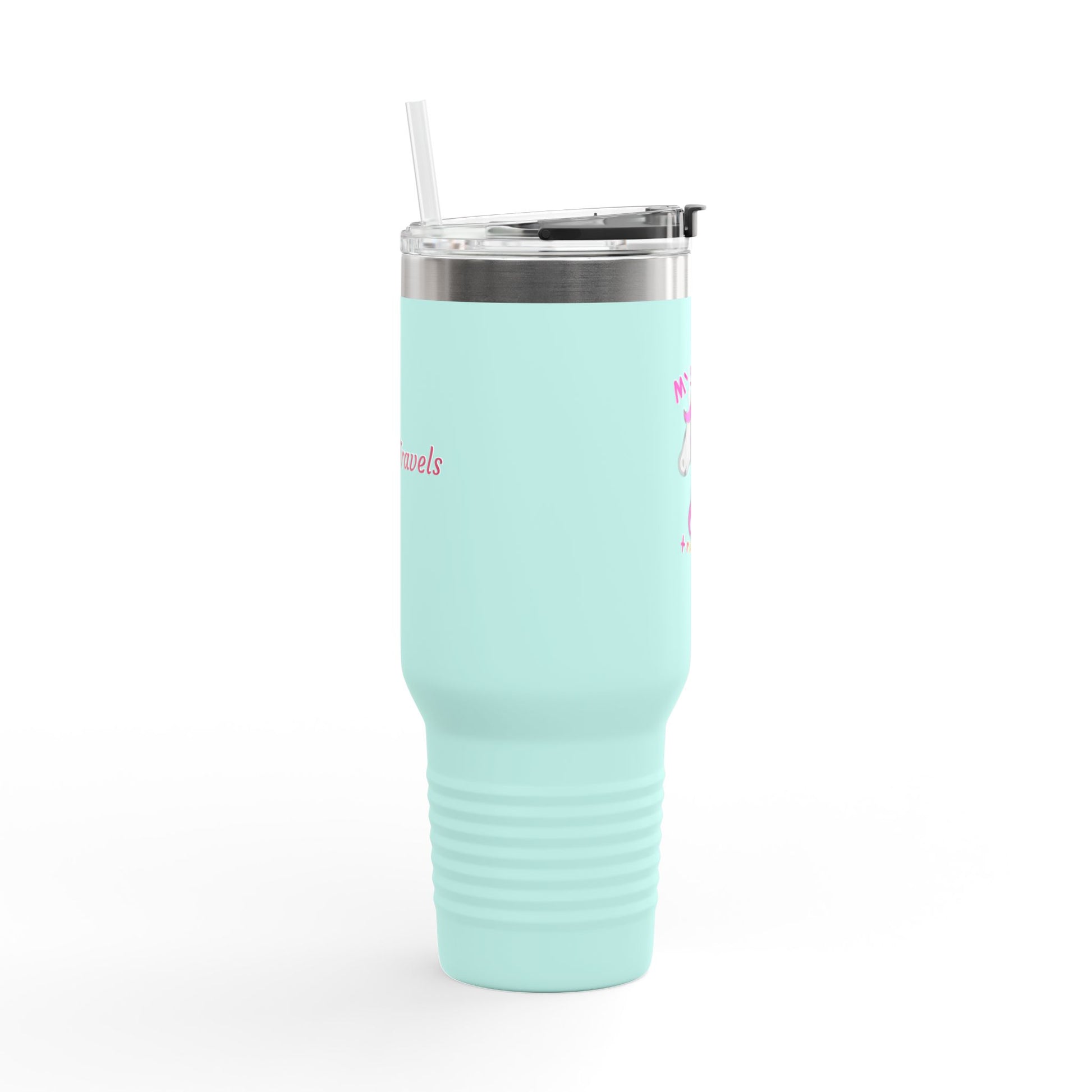 Whimsical Unicorn Insulated Travel Mug | 40oz Tumbler for Adventurers, Perfect Gift for Travelers, Unique Unicorn Mug, Cute Drinkware