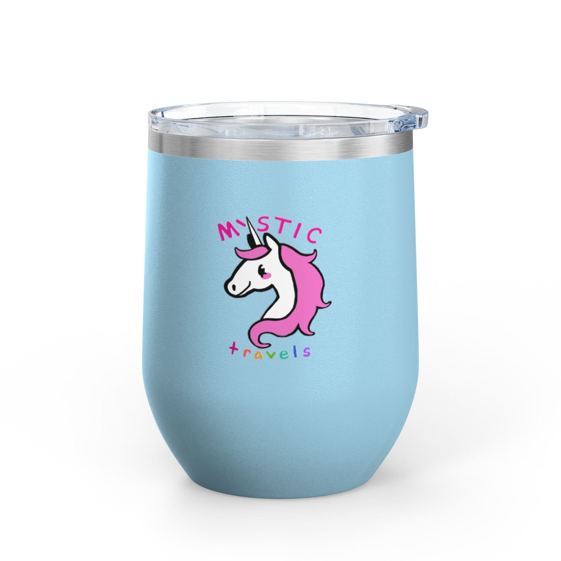 Mystic Unicorn Wine Tumbler, Magical Drinkware for Celebration, Cute Gift for Wine Lovers, Adventure Companion, Unique Party Favor