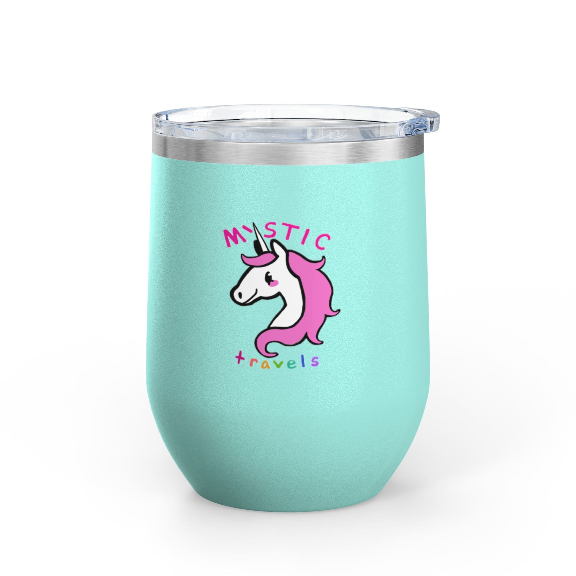Mystic Unicorn Wine Tumbler, Magical Drinkware for Celebration, Cute Gift for Wine Lovers, Adventure Companion, Unique Party Favor