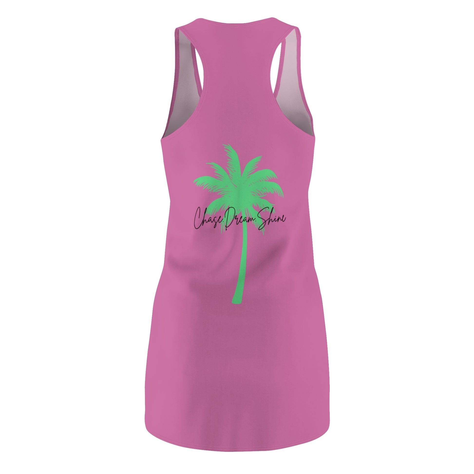 Chic Summer Vibes Dress, AOP Racerback Dress, Unicorn Graphic Dress, Beach Outing Wear, Relaxed Summer Fashion