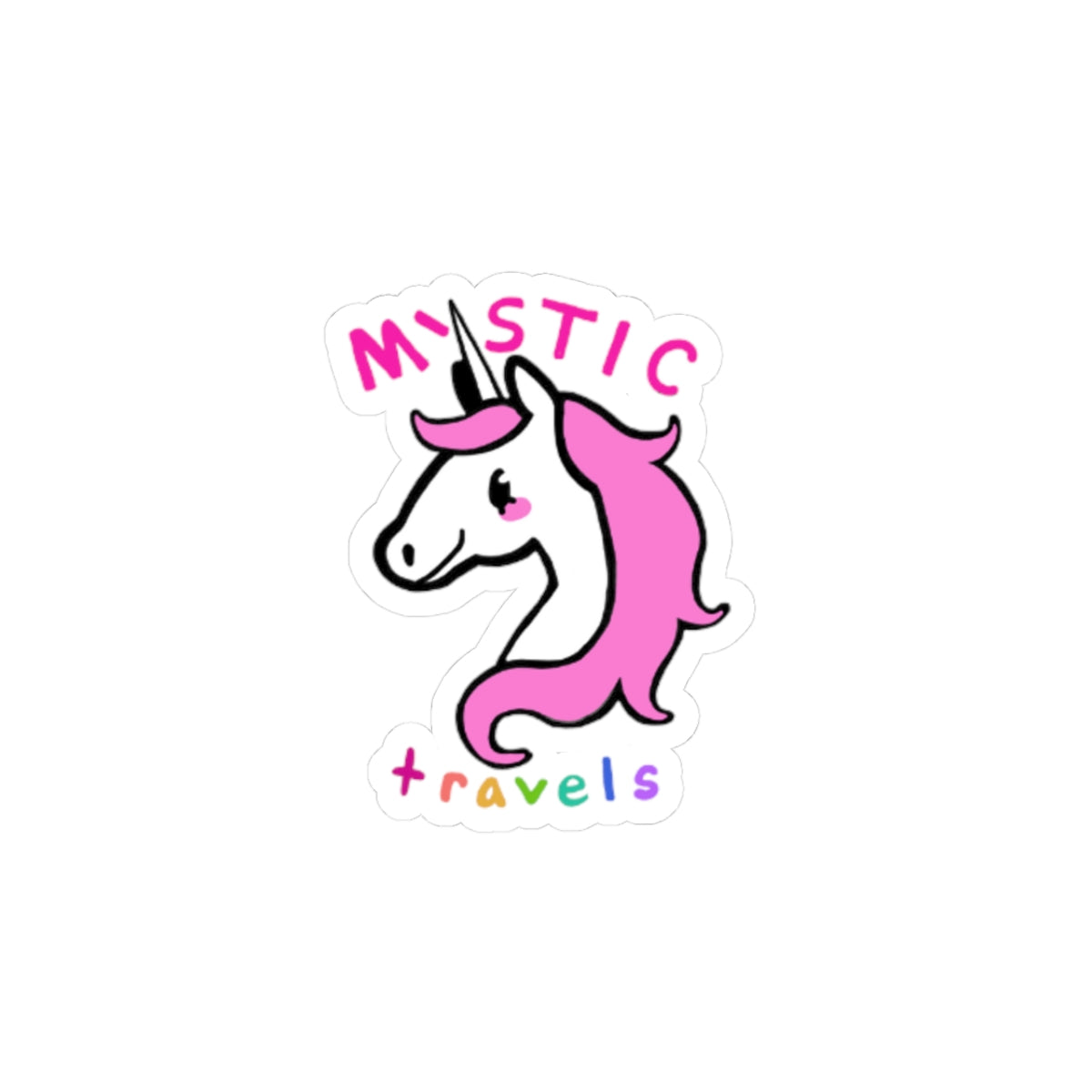 Mystical Unicorn Kiss-Cut Stickers | Fun, Colorful Decor for Travel Lovers, Laptop, Journals, Gift for Kids, Magical Party Favors