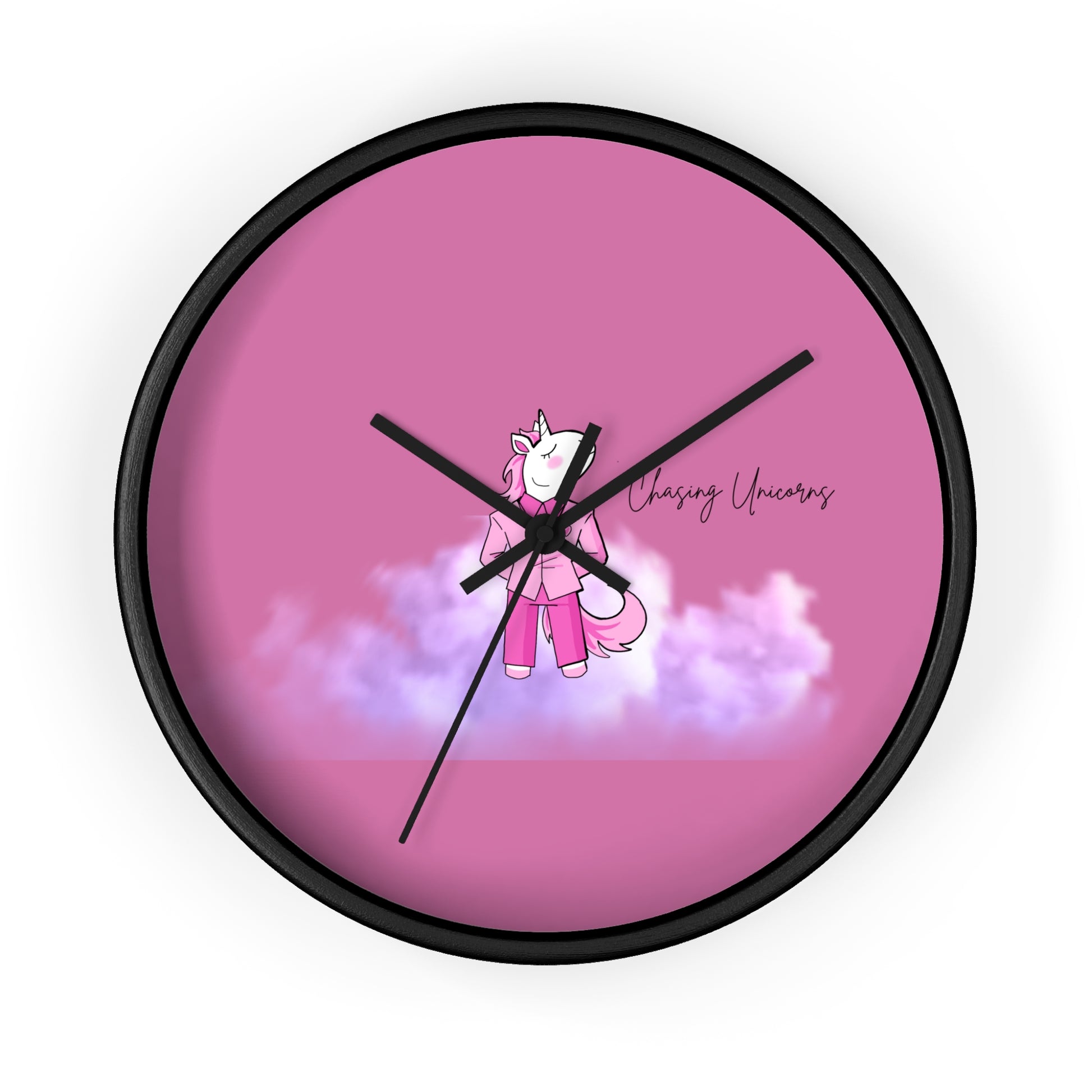 Whimsical Unicorn Wall Clock - Kids Room Decor, Unique Gift, Playful Timepiece, Chasing Unicorns Theme, Magical Wall Art