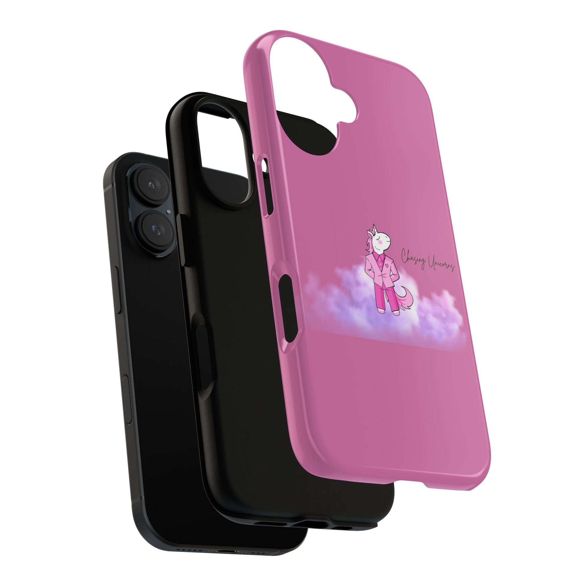 Pink Unicorn Phone Case, Cute Unicorn Cell Phone Cover, Kawaii Style Gift, Girls' Phone Accessories, Tough Cases for Protection