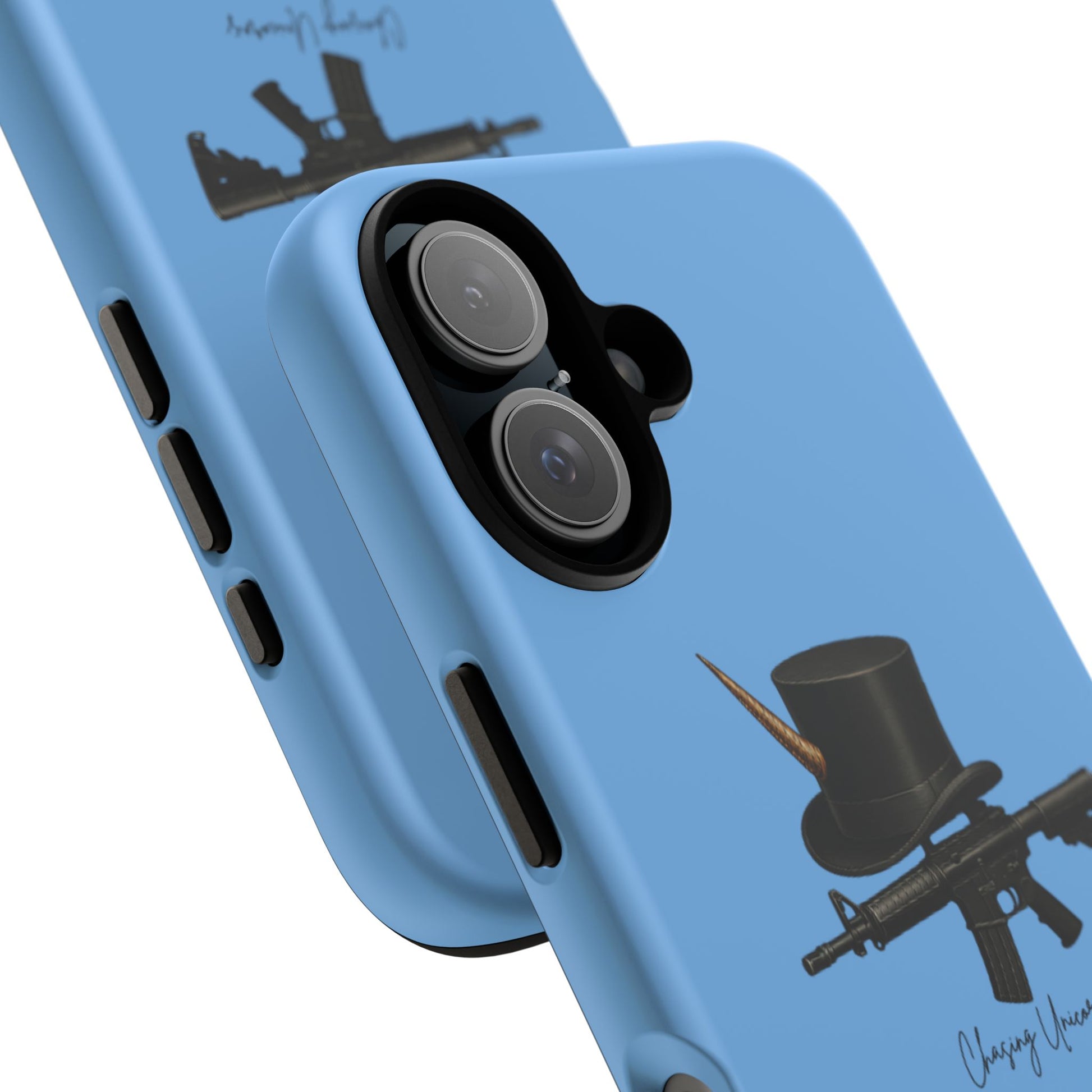 Tough Cases: Unique Gun & Top Hat Phone Case, Cool Gift for Gun Lovers, Trendy Mobile Accessory, Birthday Present, Stylish Protection