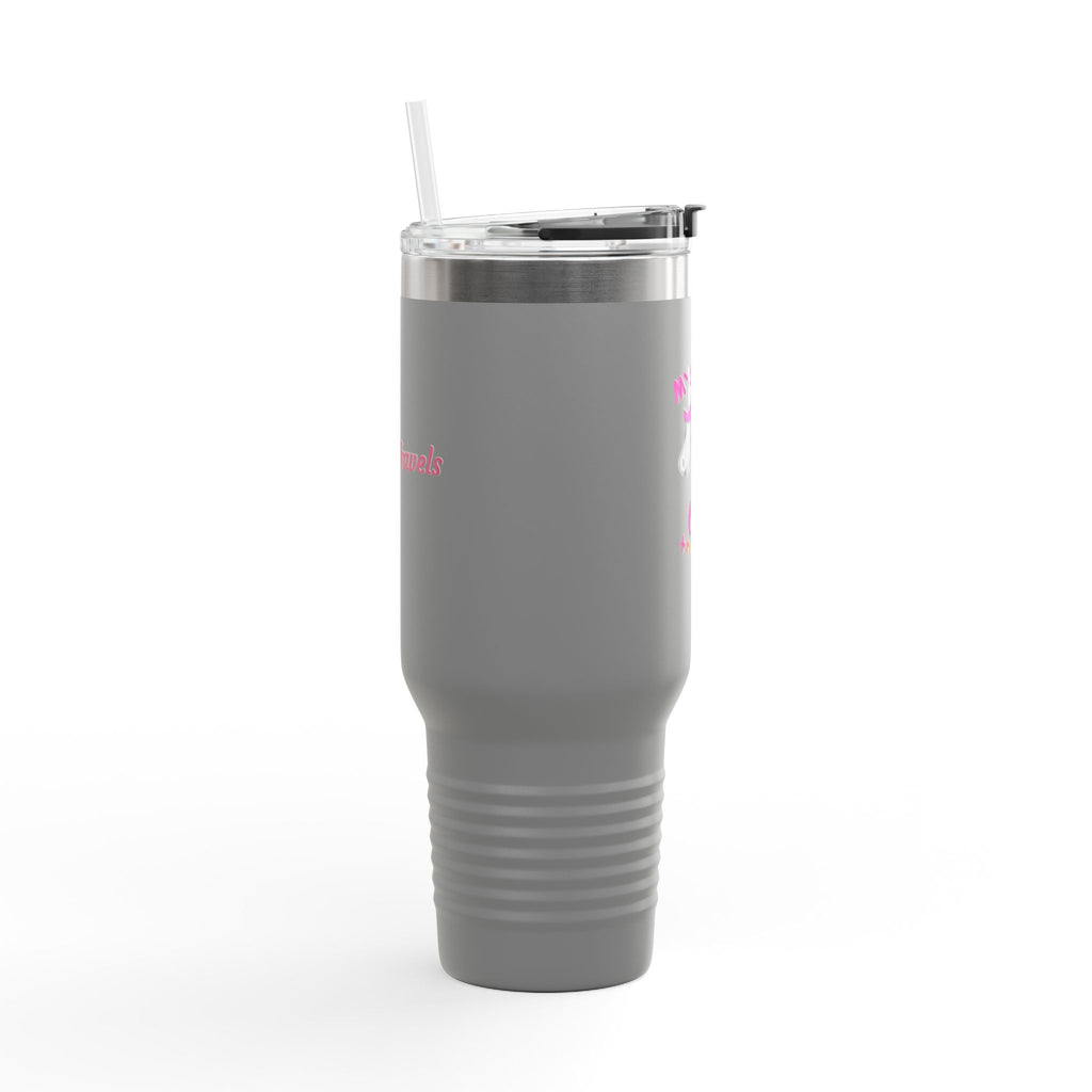 Whimsical Unicorn Insulated Travel Mug | 40oz Tumbler for Adventurers, Perfect Gift for Travelers, Unique Unicorn Mug, Cute Drinkware