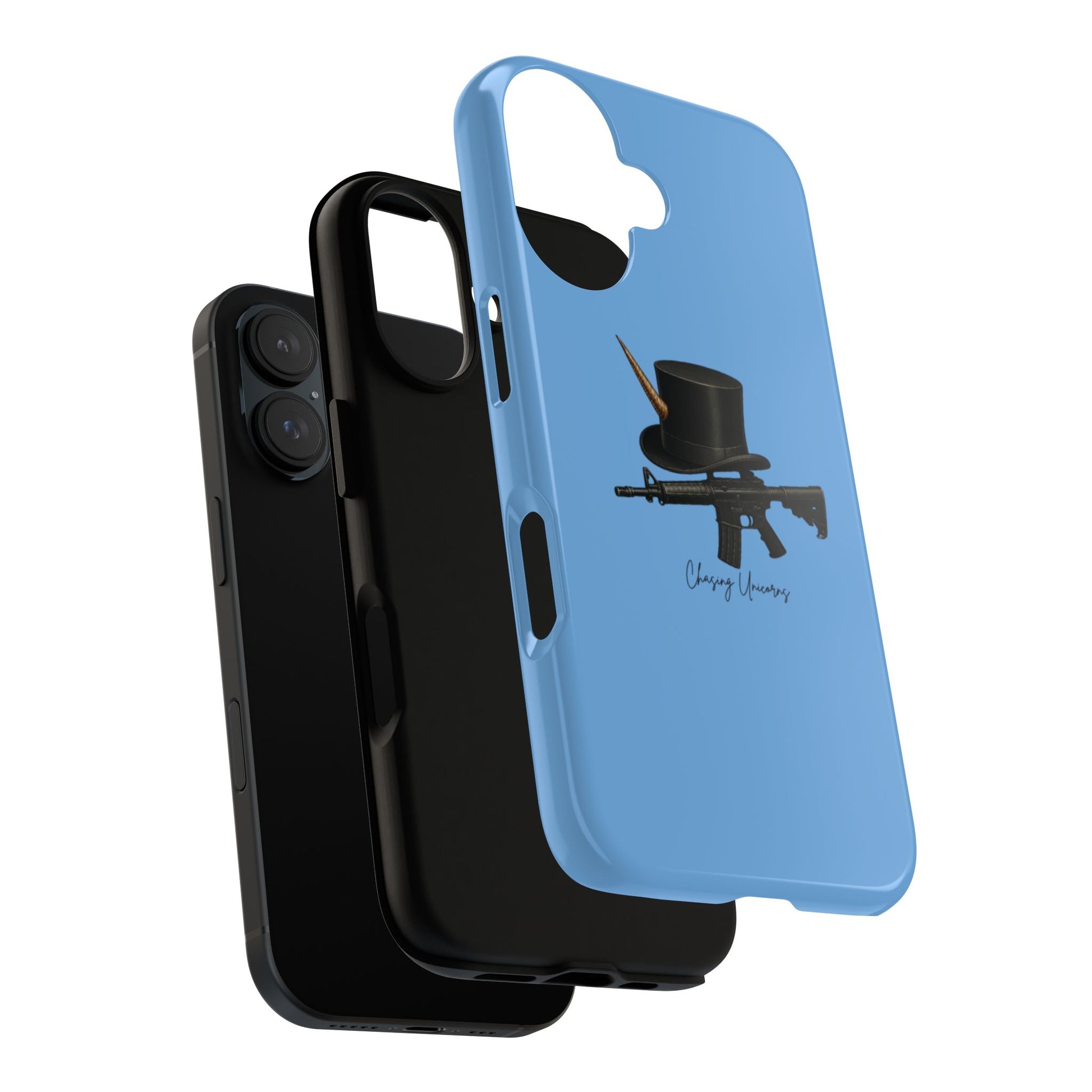 Tough Cases: Unique Gun & Top Hat Phone Case, Cool Gift for Gun Lovers, Trendy Mobile Accessory, Birthday Present, Stylish Protection