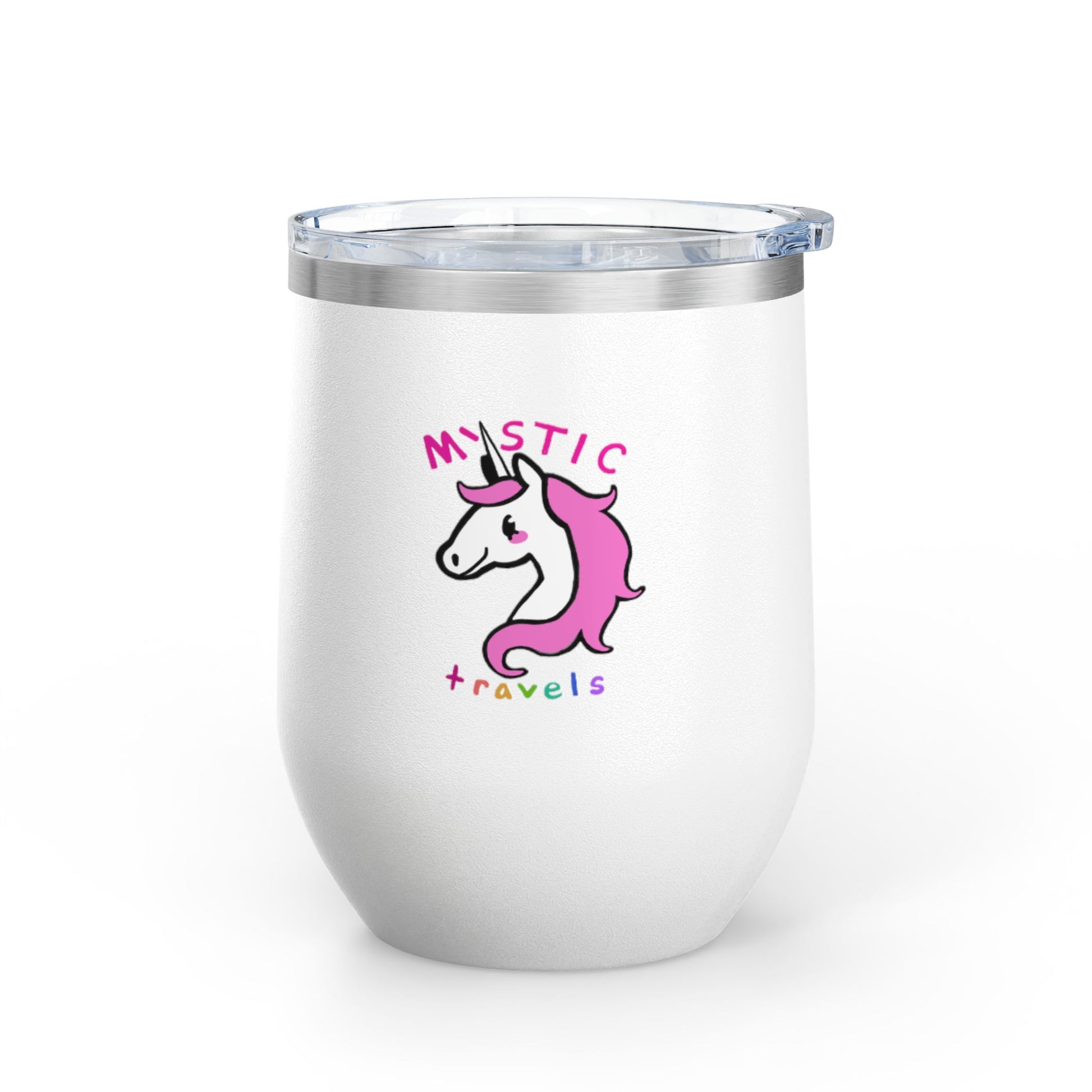 Mystic Unicorn Wine Tumbler, Magical Drinkware for Celebration, Cute Gift for Wine Lovers, Adventure Companion, Unique Party Favor