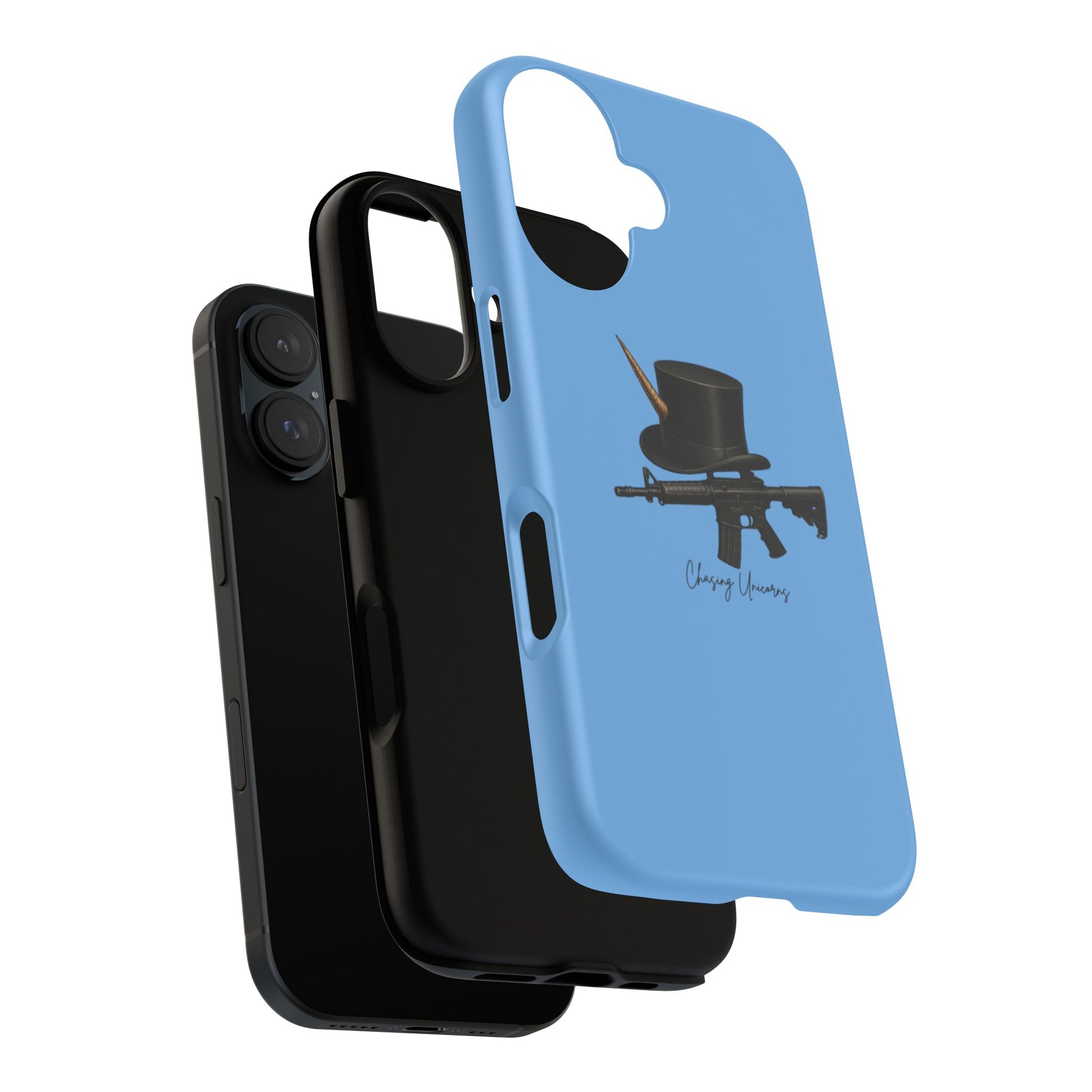 Tough Cases: Unique Gun & Top Hat Phone Case, Cool Gift for Gun Lovers, Trendy Mobile Accessory, Birthday Present, Stylish Protection