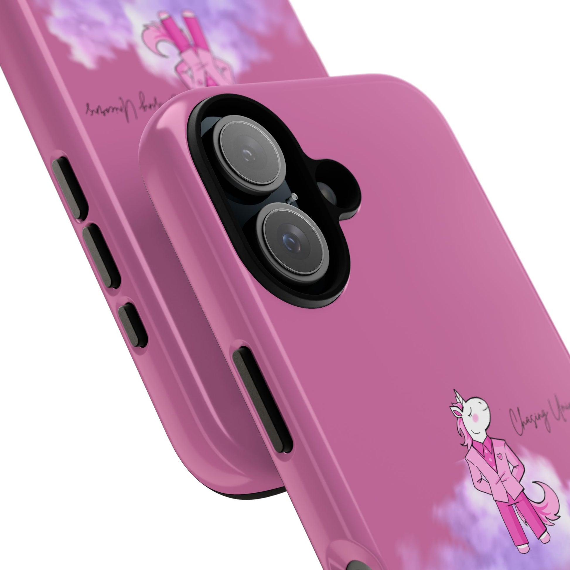 Pink Unicorn Phone Case, Cute Unicorn Cell Phone Cover, Kawaii Style Gift, Girls' Phone Accessories, Tough Cases for Protection