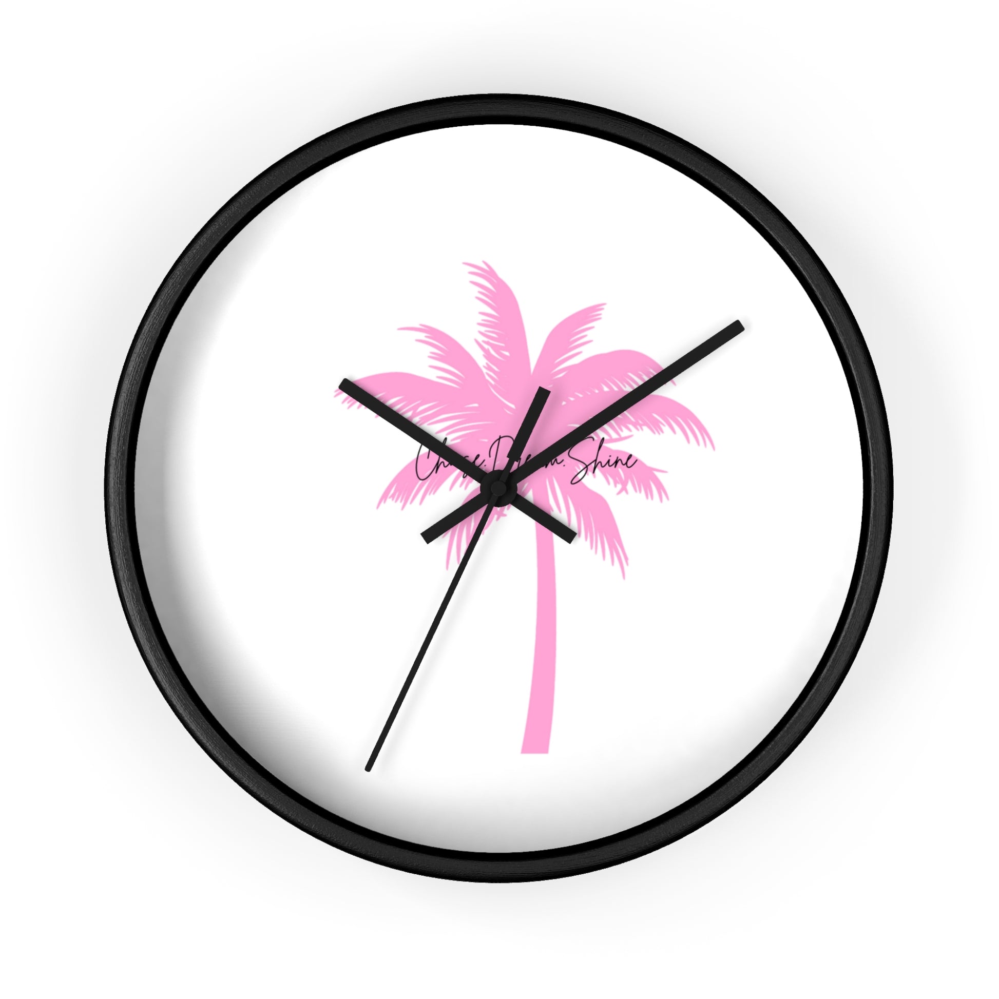 Tropical Palm Wall Clock, Modern Decor, Summer Vibe, Gift for Beach Lovers, Home Accent, Relaxing Atmosphere