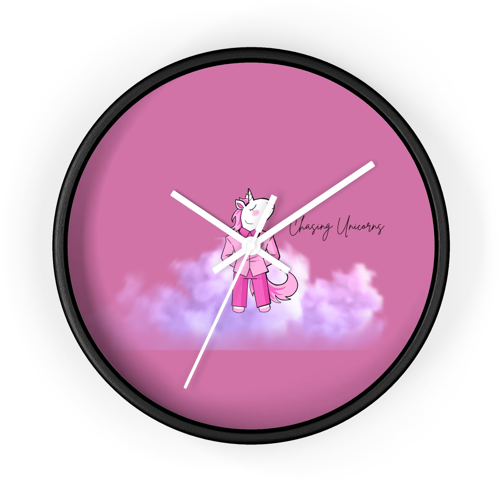 Whimsical Unicorn Wall Clock - Kids Room Decor, Unique Gift, Playful Timepiece, Chasing Unicorns Theme, Magical Wall Art