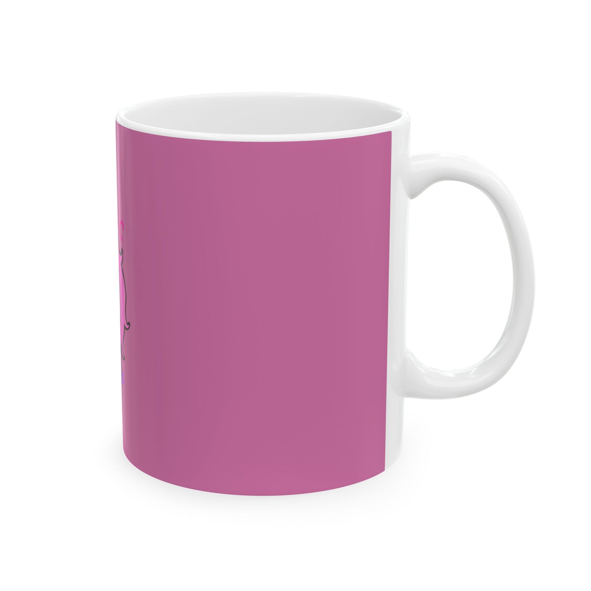 Mystic Unicorn Ceramic Mug - Cute Coffee Cup, Gift for Unicorn Lovers, Holiday Mug, Cozy Drinkware, Pink Unicorn Design