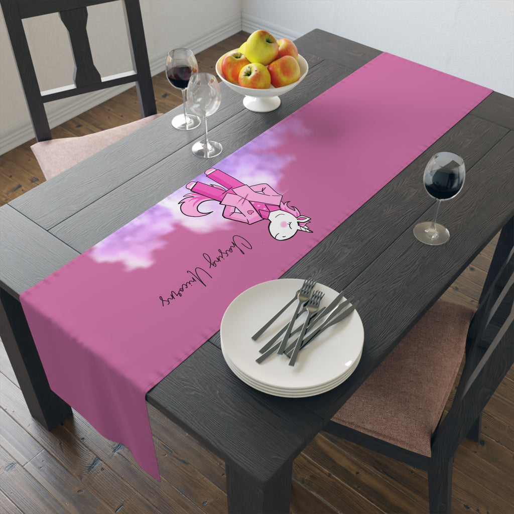 Whimsical Unicorn Table Runner, Fun Dining Decor for Birthdays, Kids Parties, Family Gatherings, Celebration Tableware, Home Accent
