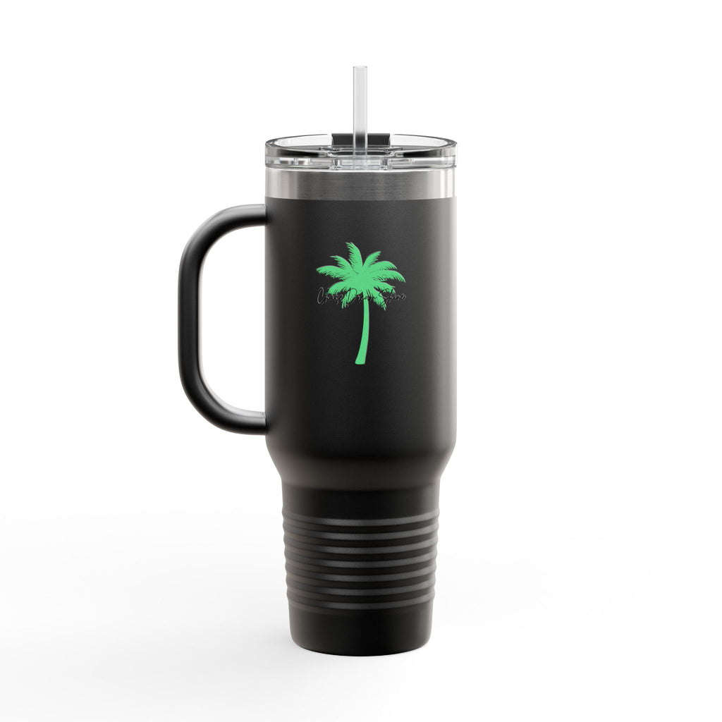 Charming Insulated Travel Mug, 40oz – Perfect for Coffee Lovers, Road Trips, Travel, Gift for Friends, Stylish Drinkware