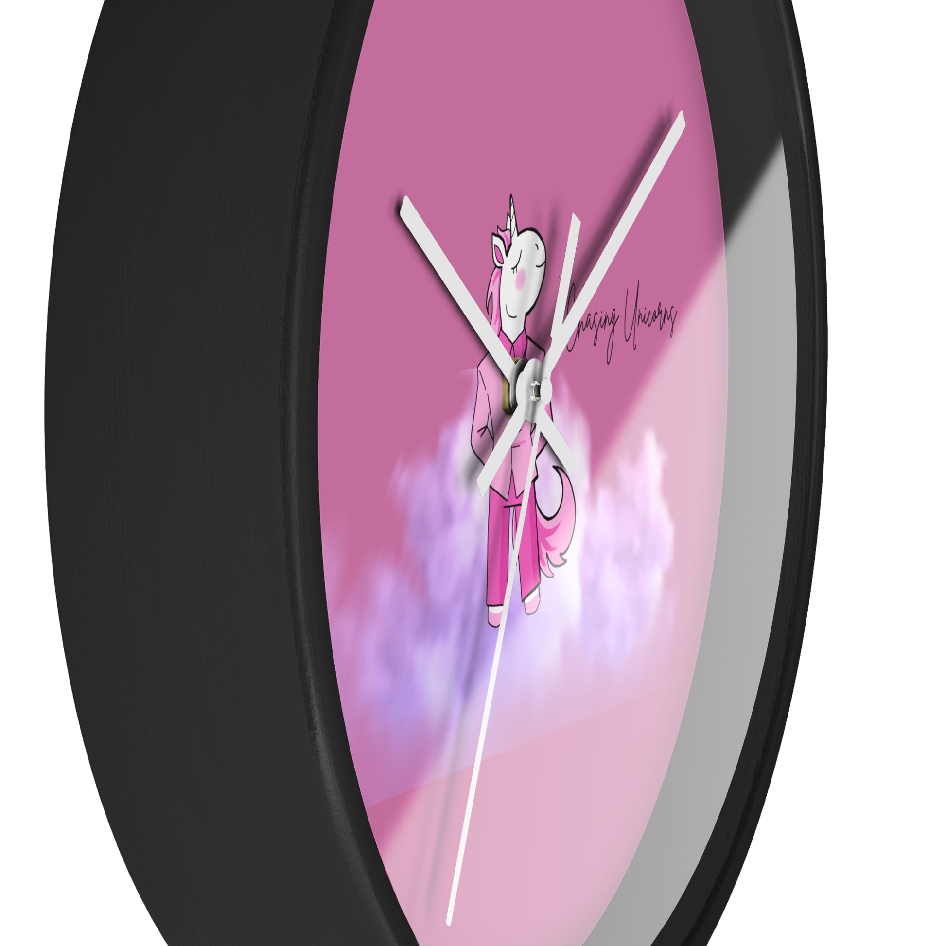 Whimsical Unicorn Wall Clock - Kids Room Decor, Unique Gift, Playful Timepiece, Chasing Unicorns Theme, Magical Wall Art